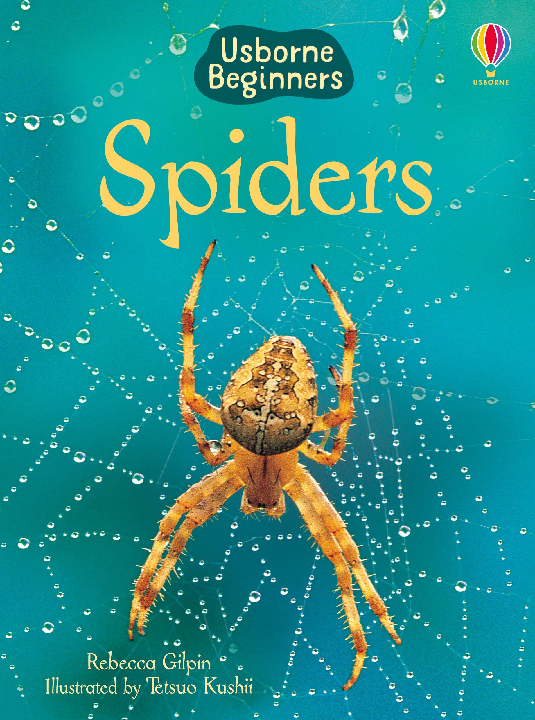Usborne Beginners Nature books - Reptiles paperback cover with inside page spread showing photography and text