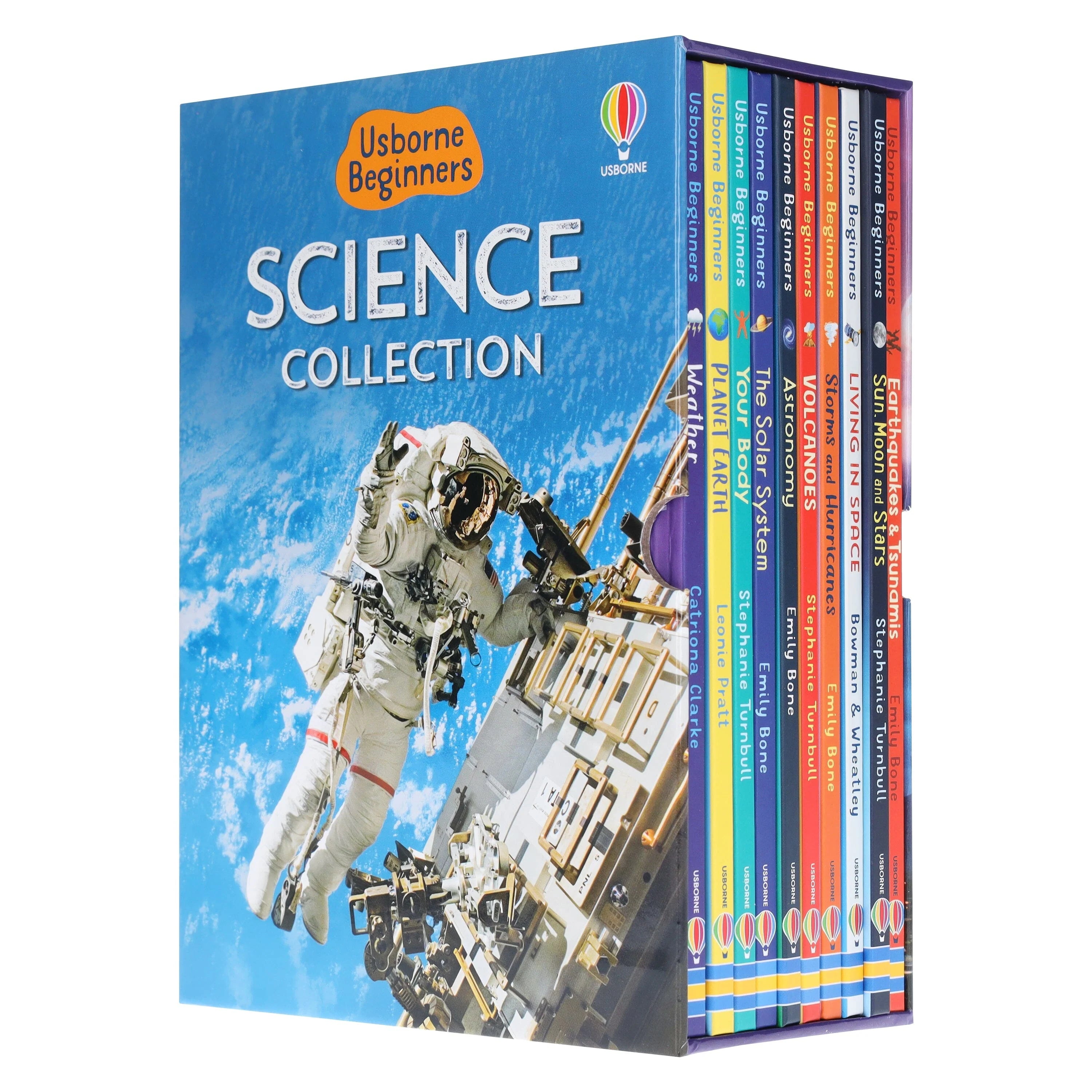 Usborne Beginners Science 10 Books Collection Set hardback box thumbnail showing the full boxed set