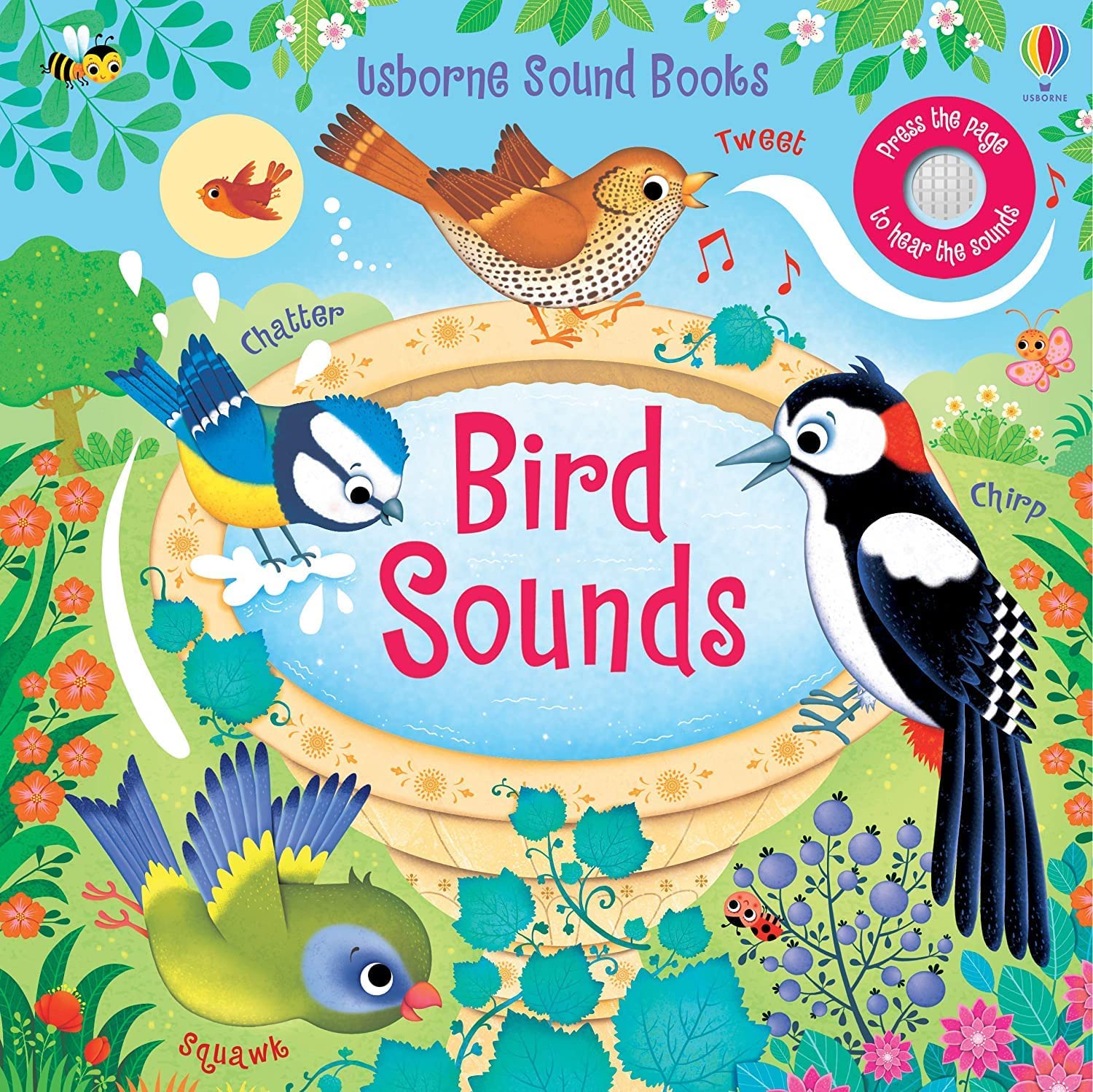 Usborne Sound Books set - back cover detail showing series description for ages 0-5 board books