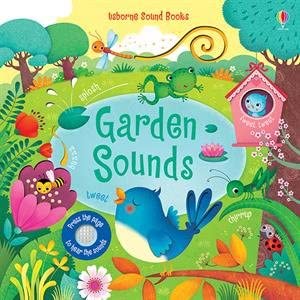 Close-up of a single Usborne Sound Books board book cover from the Sam Taplin collection for toddlers
