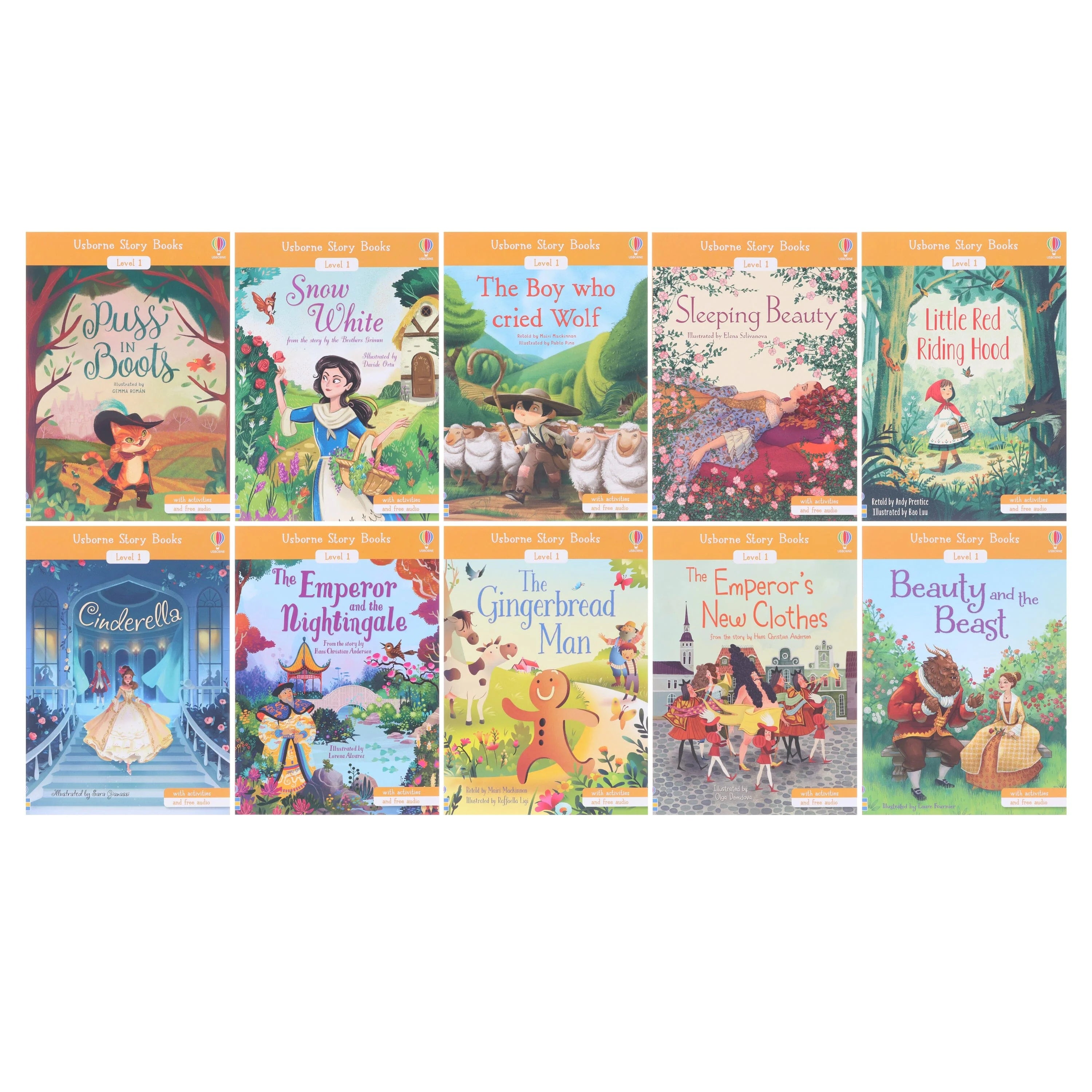Front cover close-up of Usborne Storybook Reading Library Level 1 Beginner Reader titles