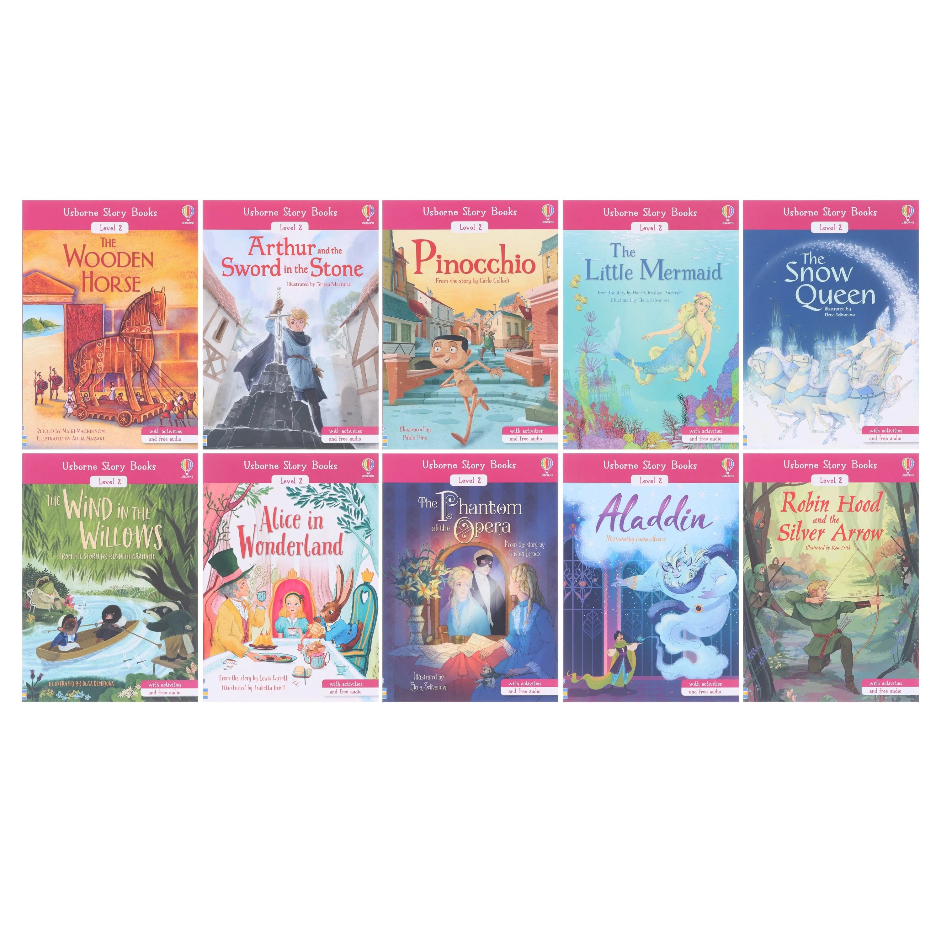 Front cover close-up of Usborne Storybook Reading Library Level 2 Developing Reader titles