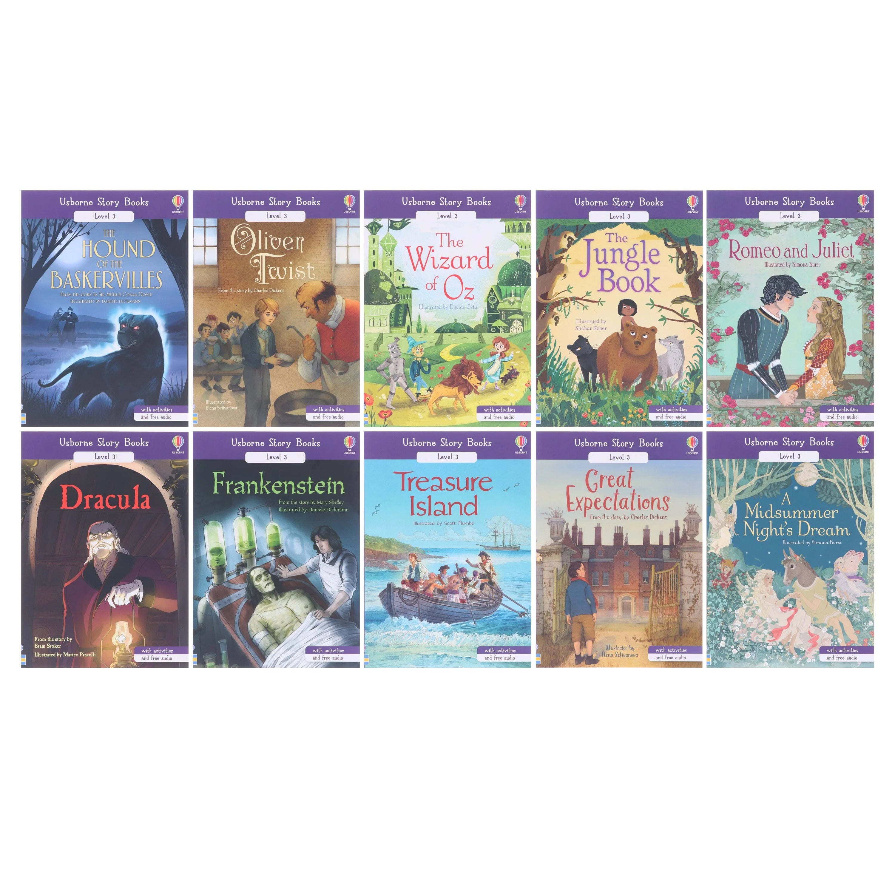 Front cover close-up of Usborne Storybook Reading Library Level 3 Confident Reader titles