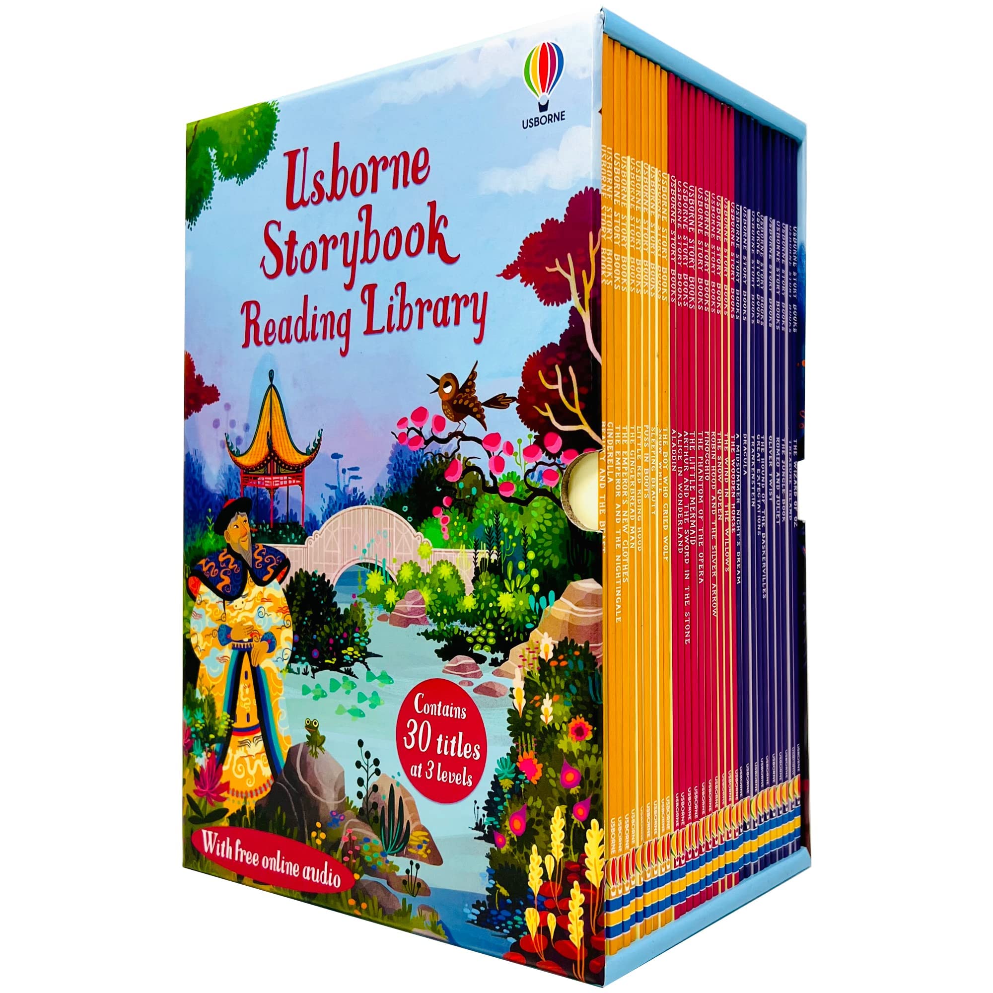 Usborne Storybook Reading Library 30 Books Collection Set paperback box front view