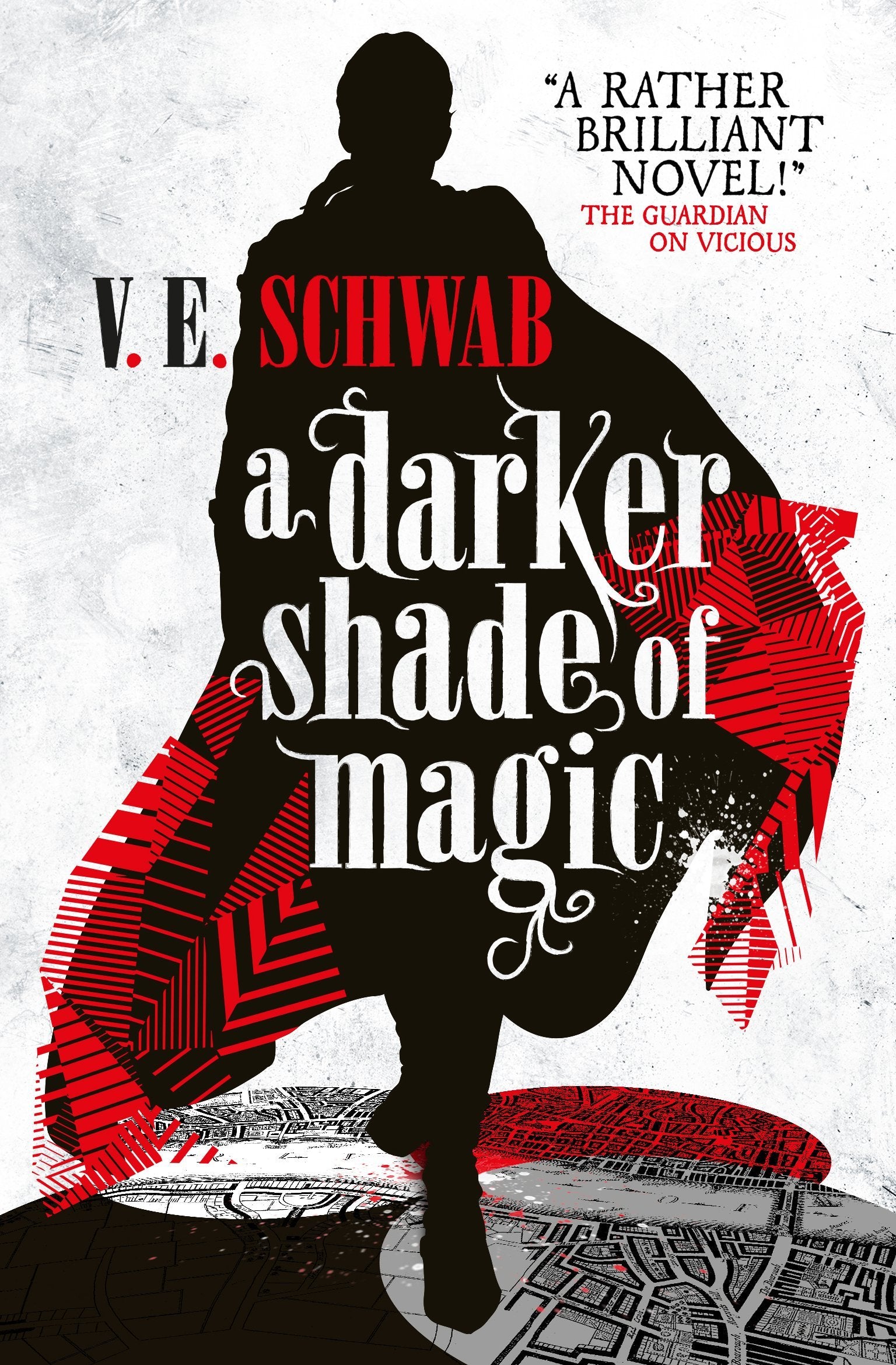 Close-up of the V.E. Schwab 7 Books Collection Set covers, published by Titan Books, highlighting the paperback fantasy fiction artwork.