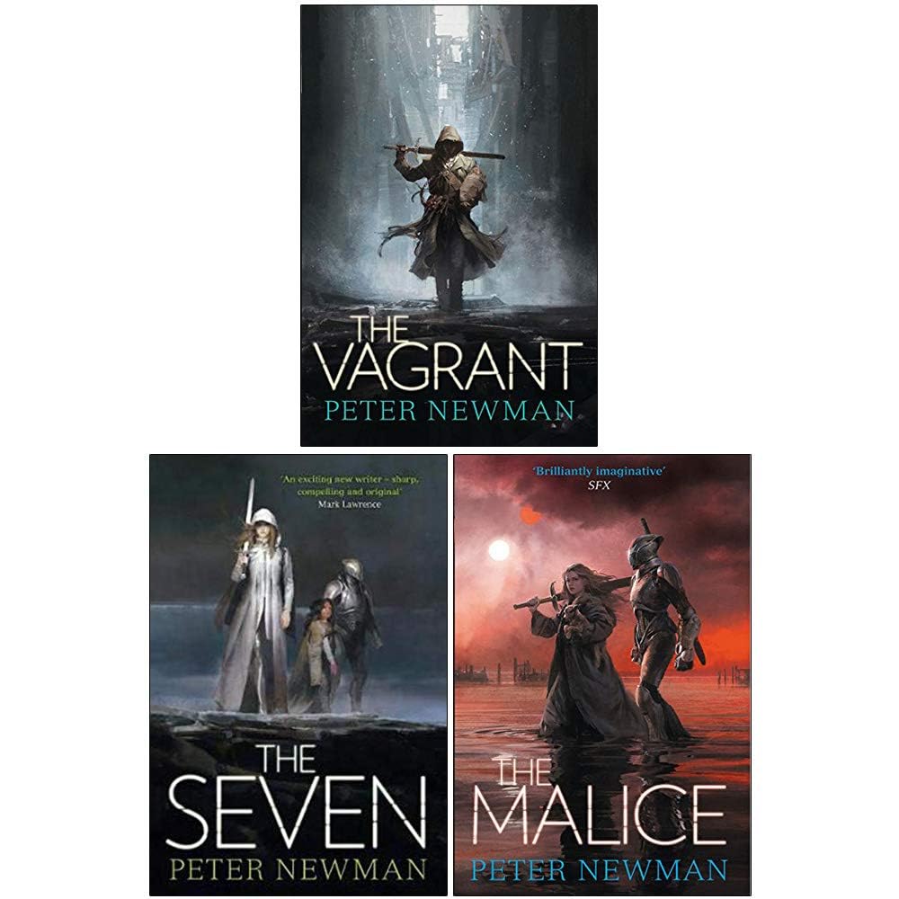 The Vagrant paperback front cover from Peter Newman's Vagrant Trilogy, book one of the grimdark fantasy series