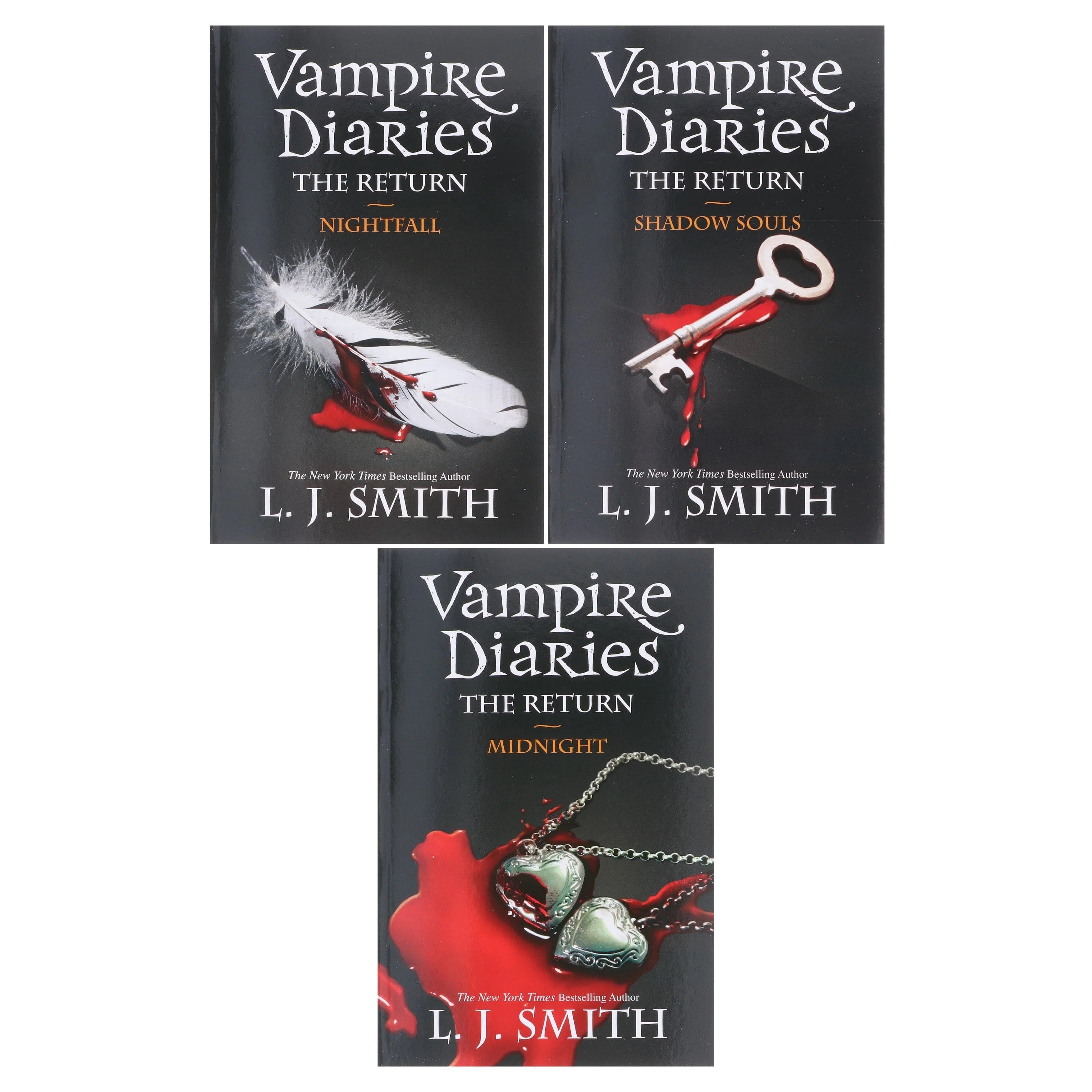 Close-up of Shadow Souls paperback cover from the Vampire Diaries The Return series by L. J. Smith