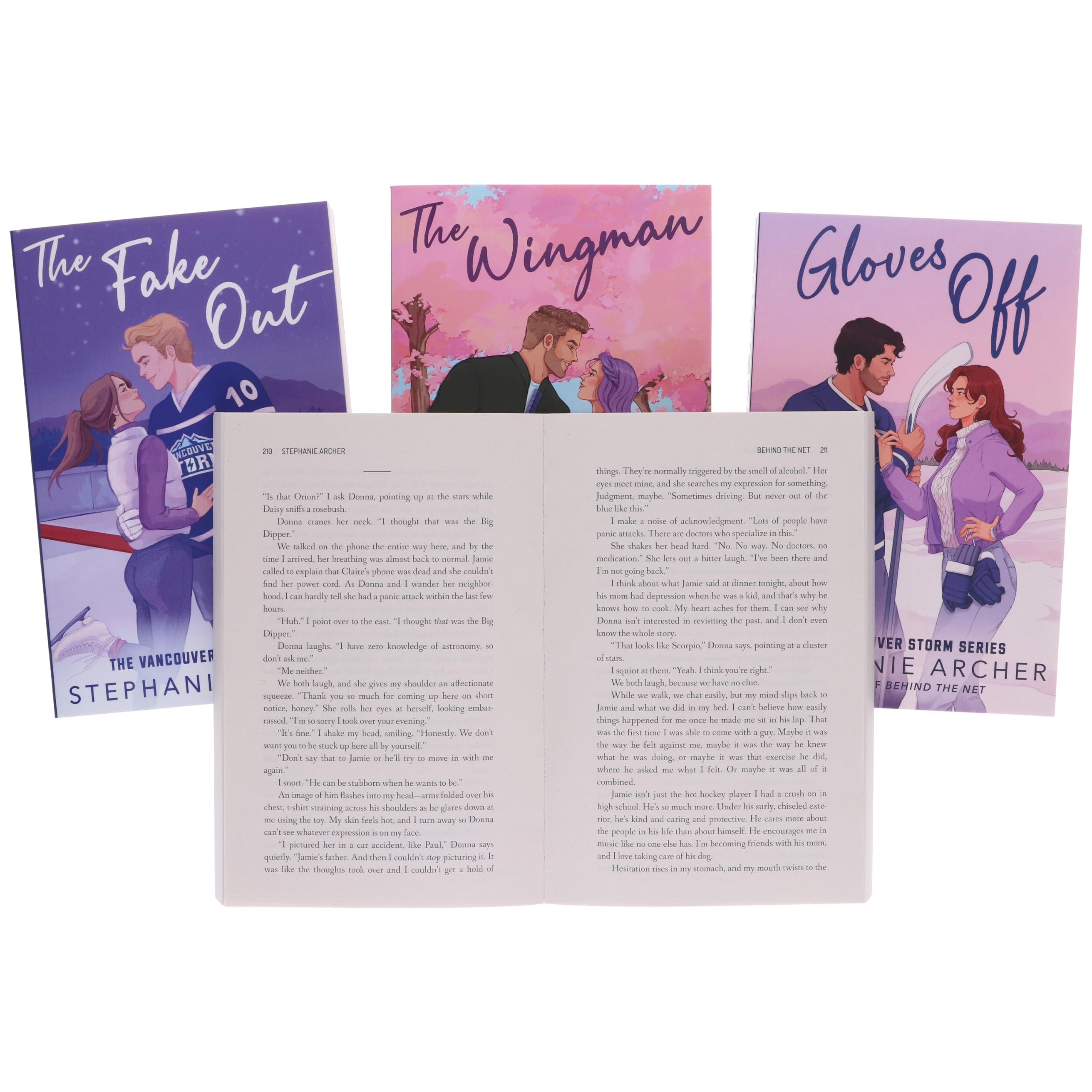 Gloves Off paperback front cover from the Vancouver Storm Series by Stephanie Archer