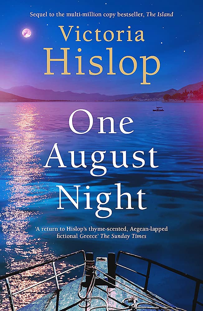 One August Night by Victoria Hislop, paperback front cover