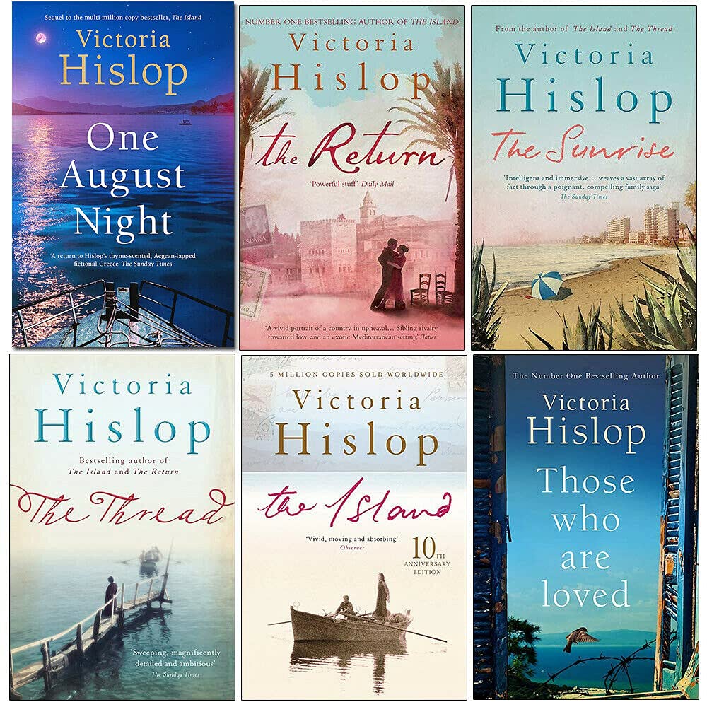 Victoria Hislop Collection 6 books paperback set, all front covers displayed together