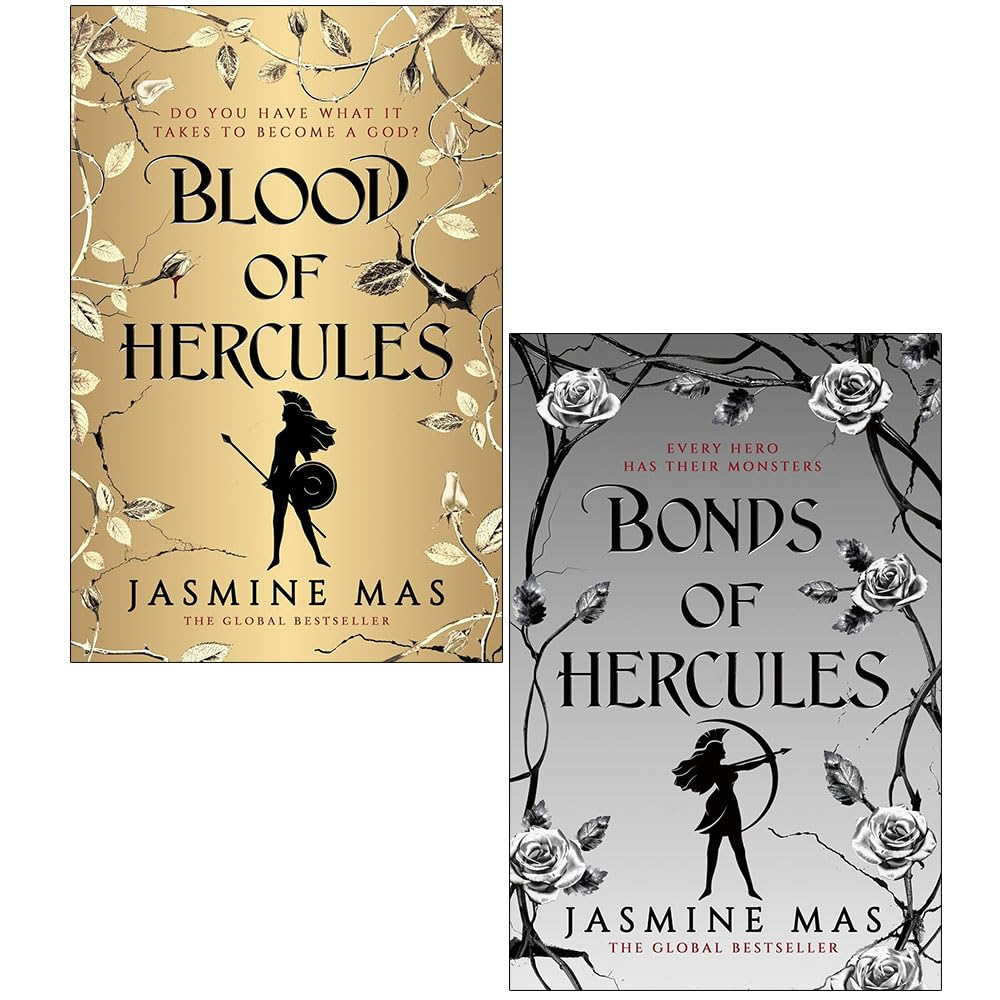 Villains of Lore 2 Books Collection Set by Jasmine Mas - front covers of Blood of Hercules and Bonds of Hercules paperbacks