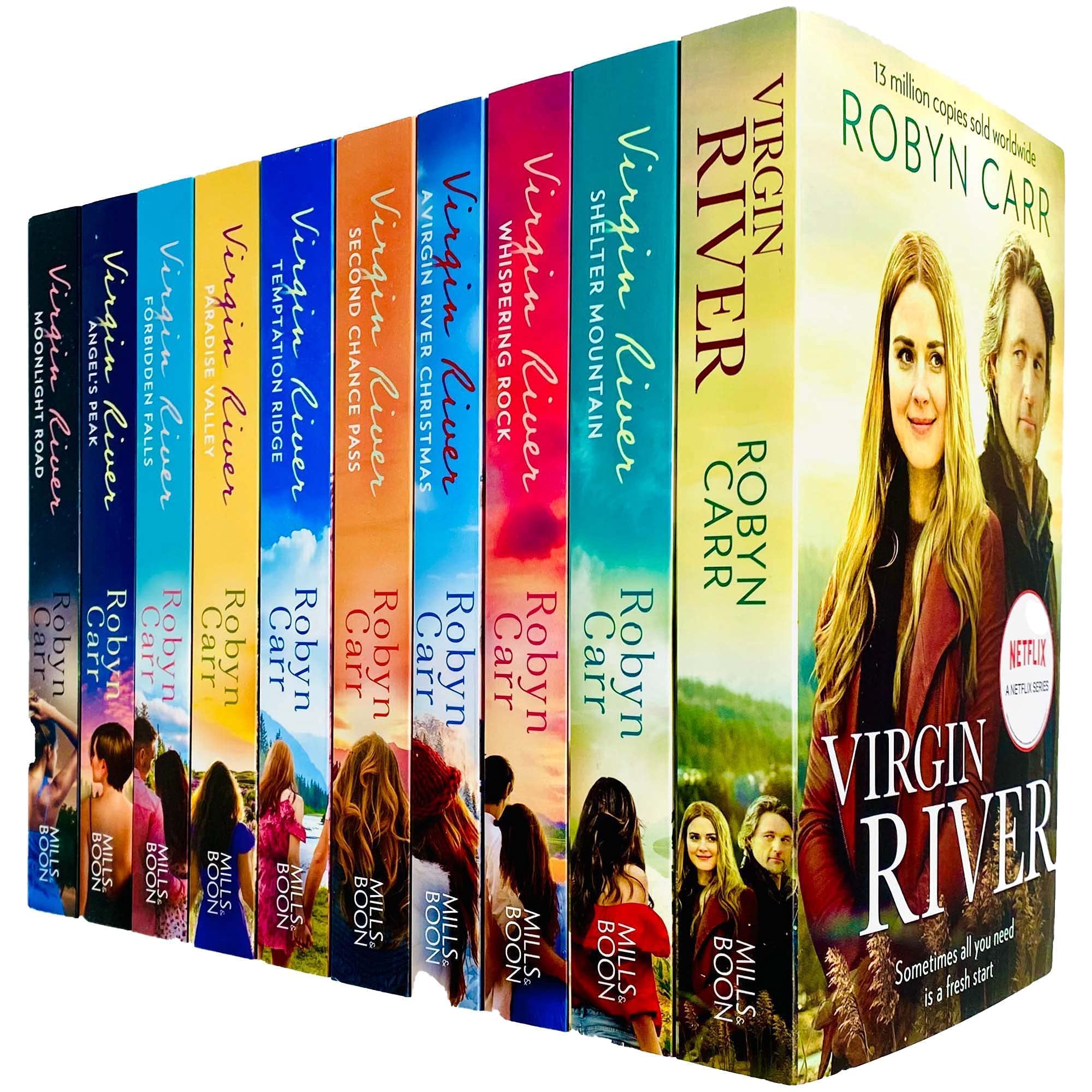 Virgin River Series by Robyn Carr 10-Book Paperback Collection Set front cover artwork