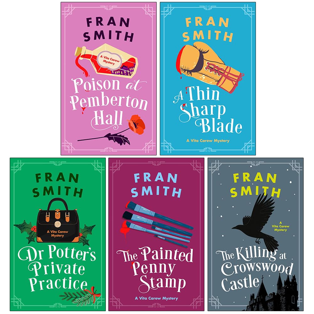 A Thin Sharp Blade paperback front cover, book 2 in the Vita Carew Mysteries series by Fran Smith