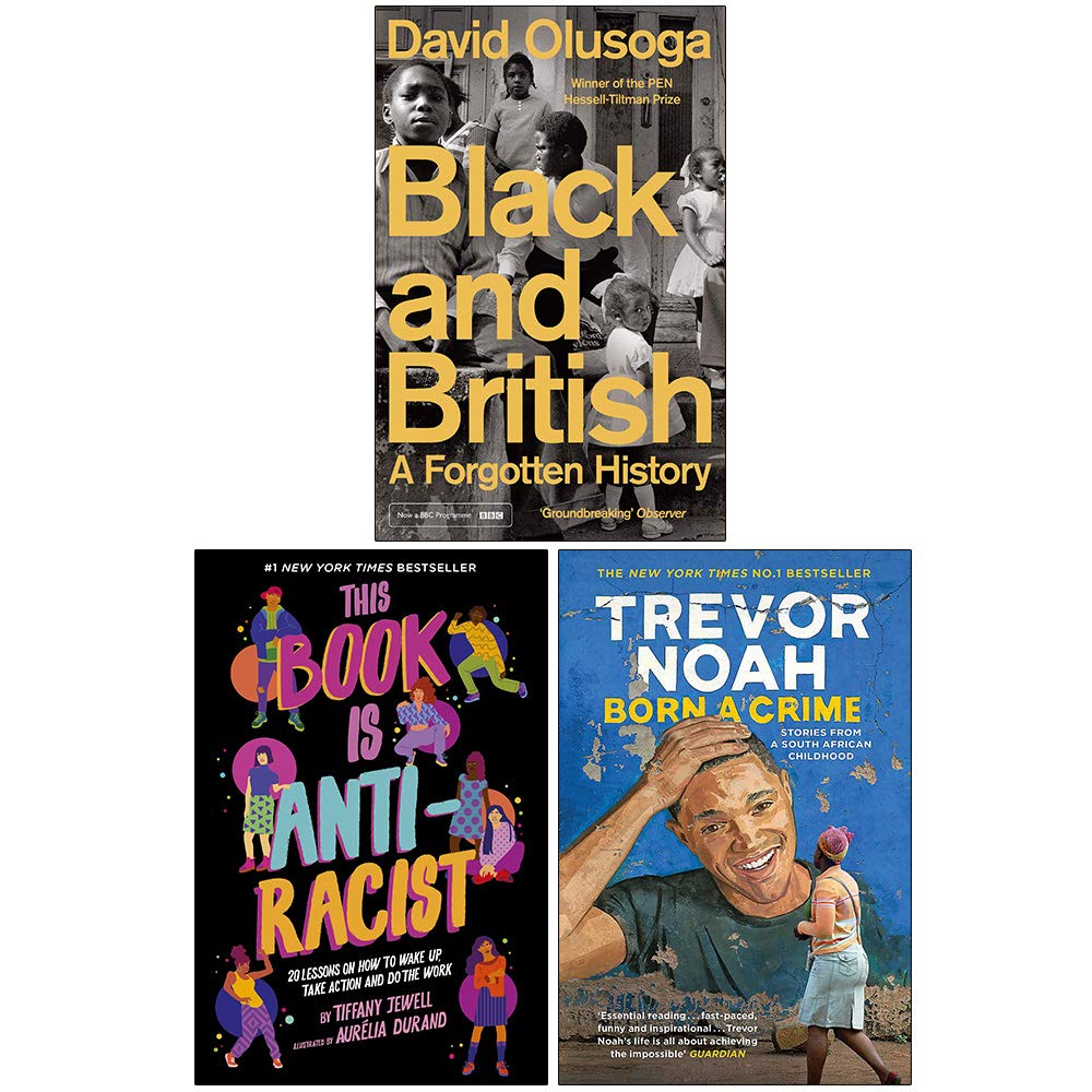 Voices Trio 3 books collection set paperback front cover - Black and British, This Book Is Anti-Racist, Born a Crime
