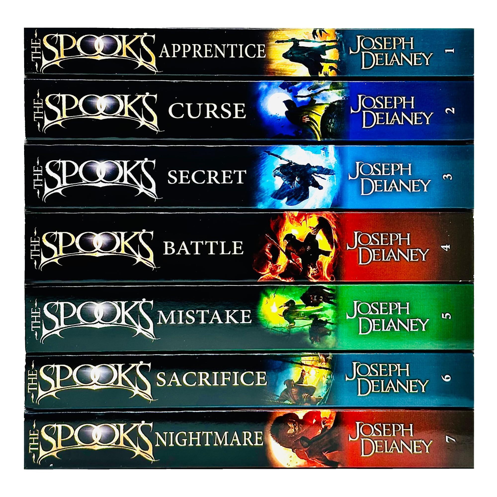 The Spook's Apprentice paperback front cover, Book 1 of the Wardstone Chronicles by Joseph Delaney