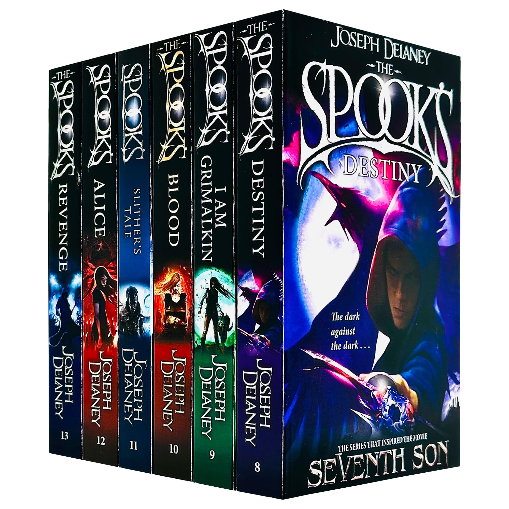 Front cover of the Wardstone Chronicles 6 Books Collection Set by Joseph Delaney, paperback young adult fantasy series