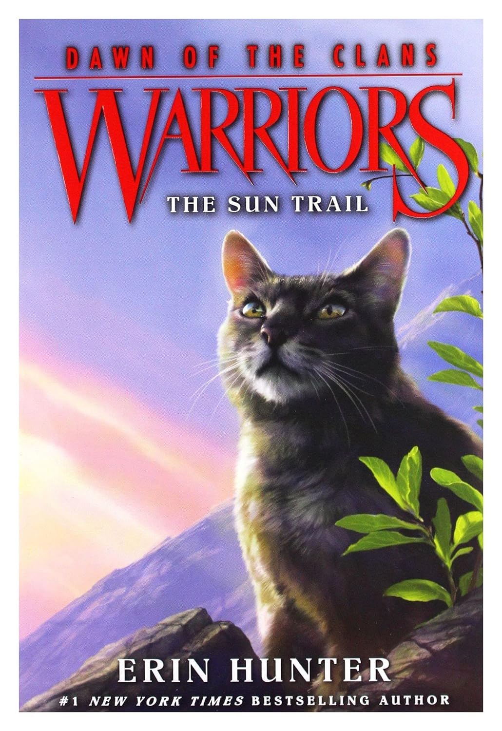 The Sun Trail and Thunder Rising paperback covers from the Dawn of the Clans set