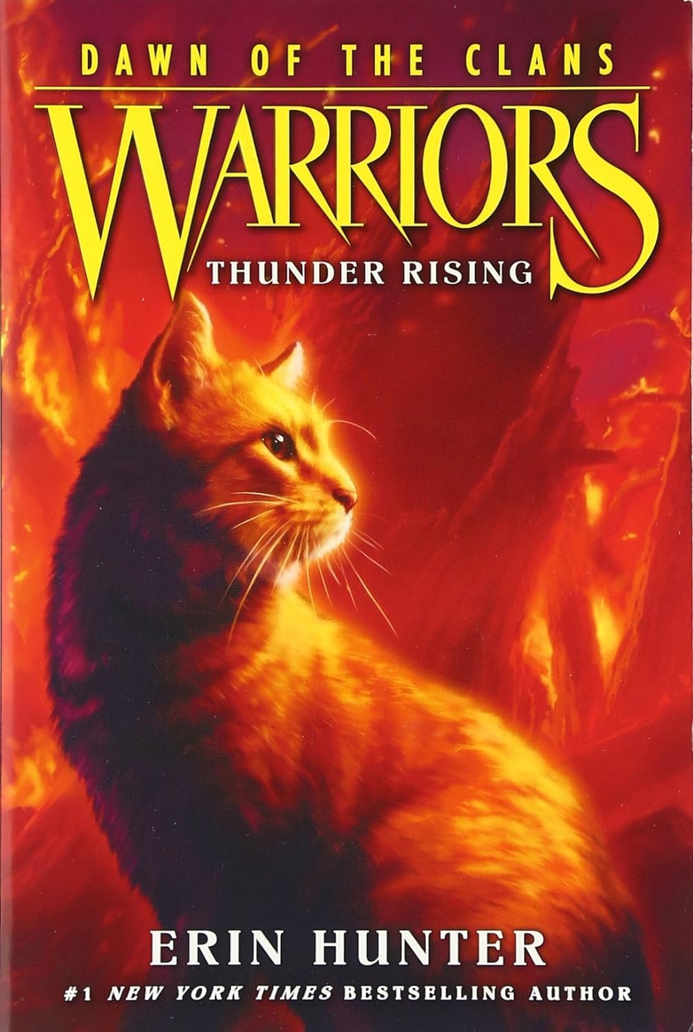 The First Battle and The Blazing Star paperback covers from the Dawn of the Clans set