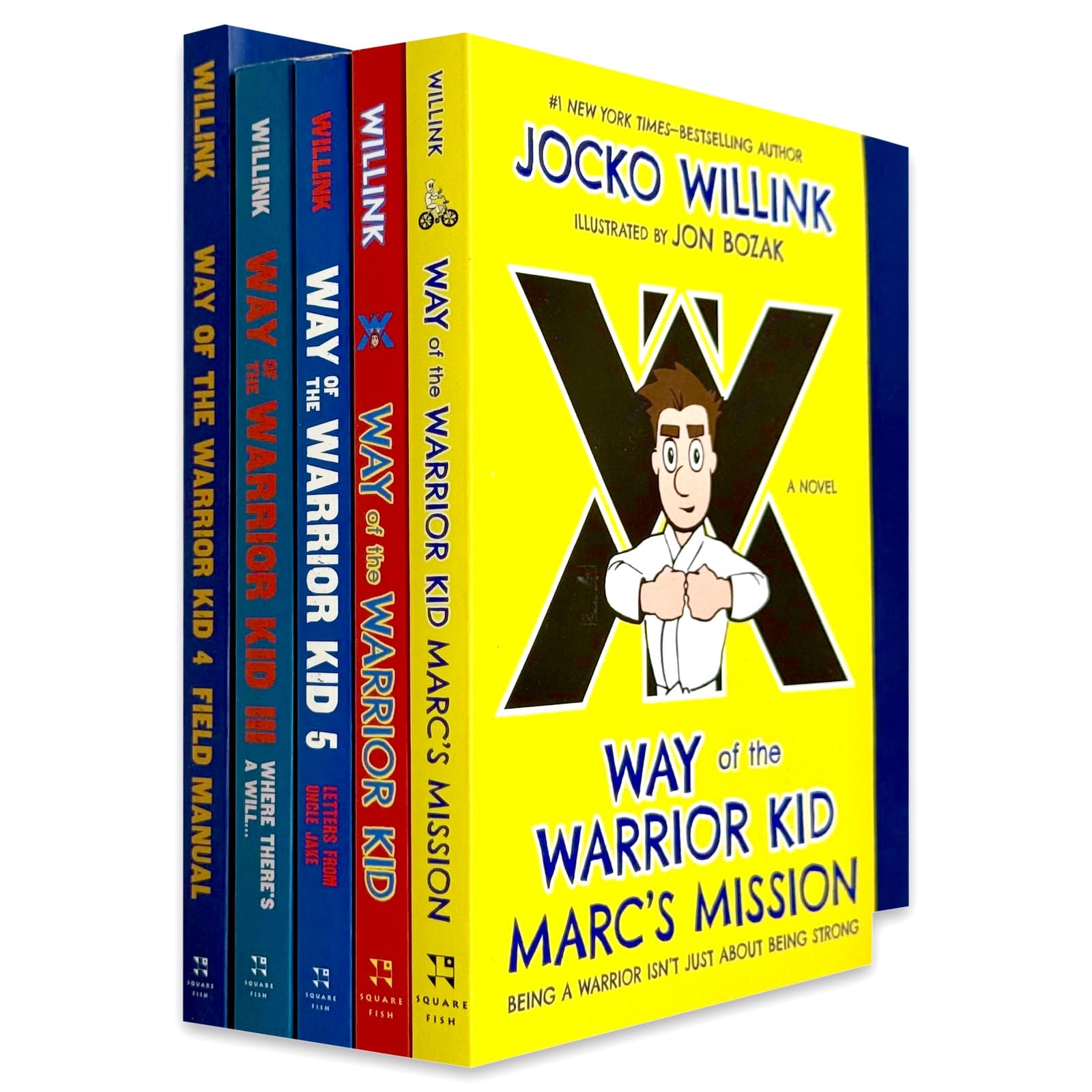 Way of the Warrior Kid 4 Books Collection Set by Jocko Willink - front cover, paperback, ages 8-12