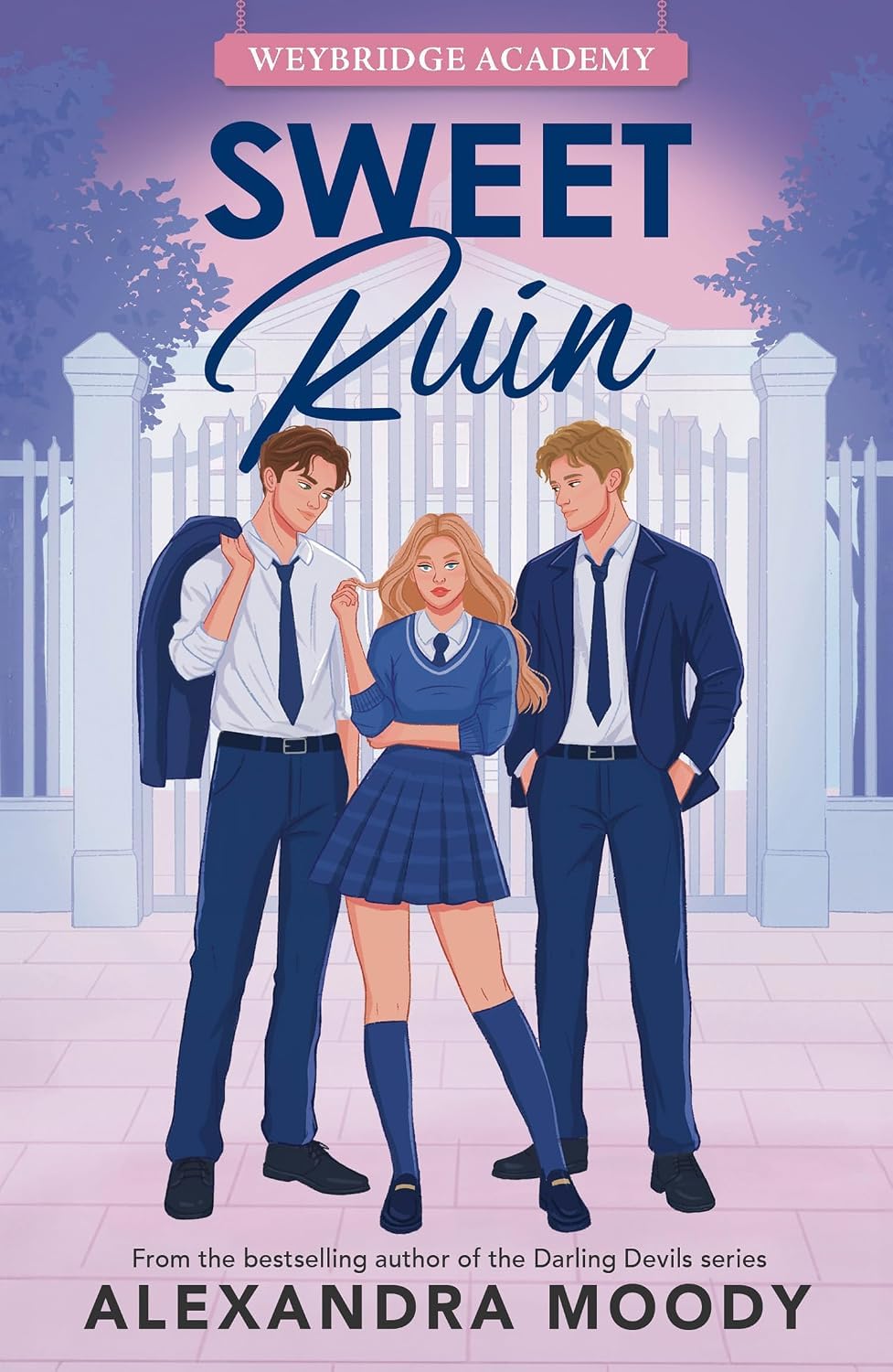 Weybridge Academy 3 Books Collection Set by Alexandra Moody - all three paperback books fanned out together