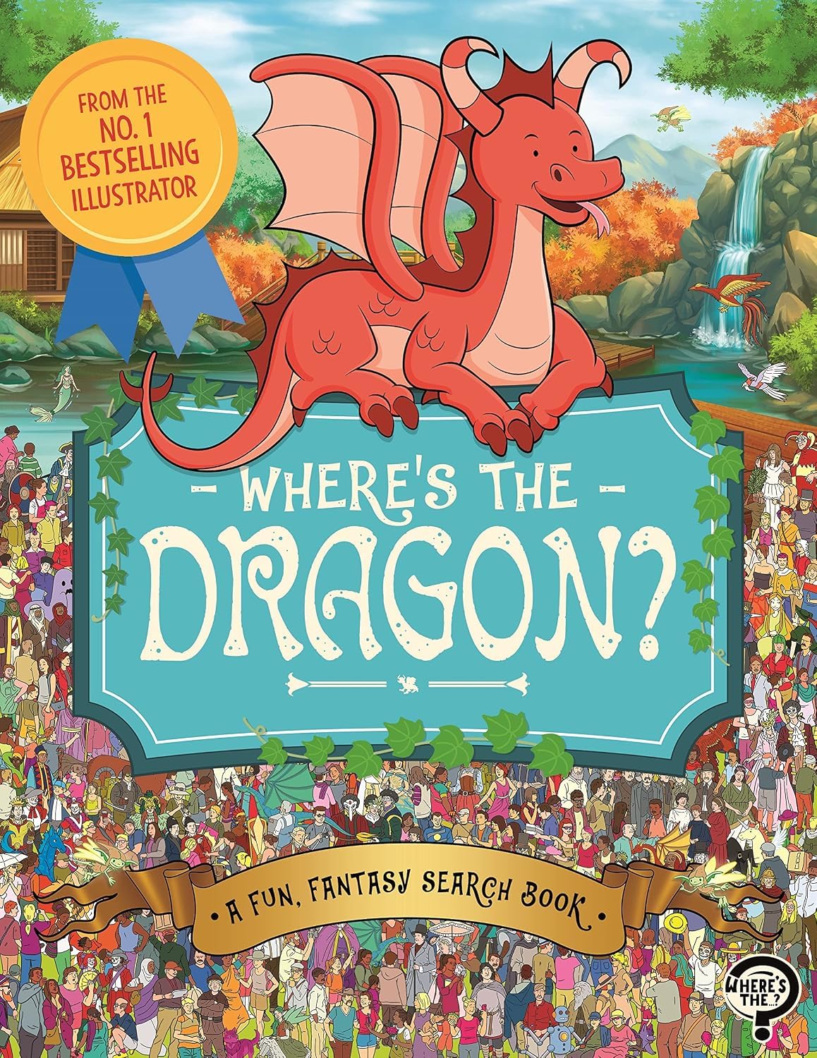 Inside page spread from one of the Where's the... books showing hidden characters for kids to spot