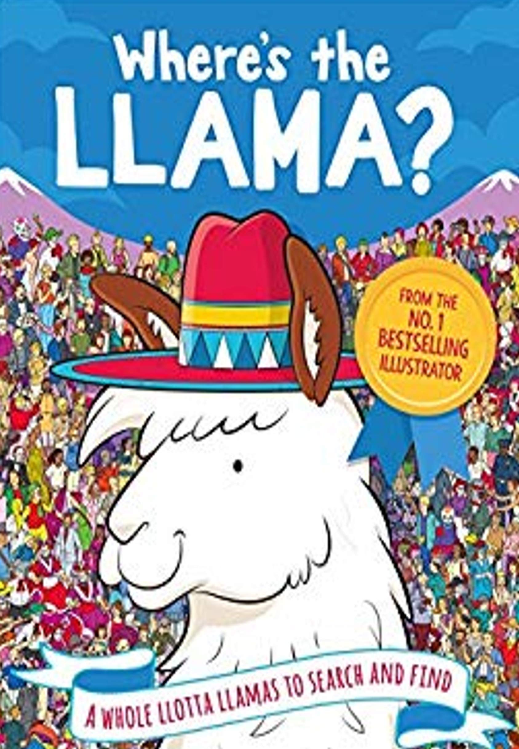 Where's Llama Llotta Llamas paperback search-and-find book cover from the 6 books collection set