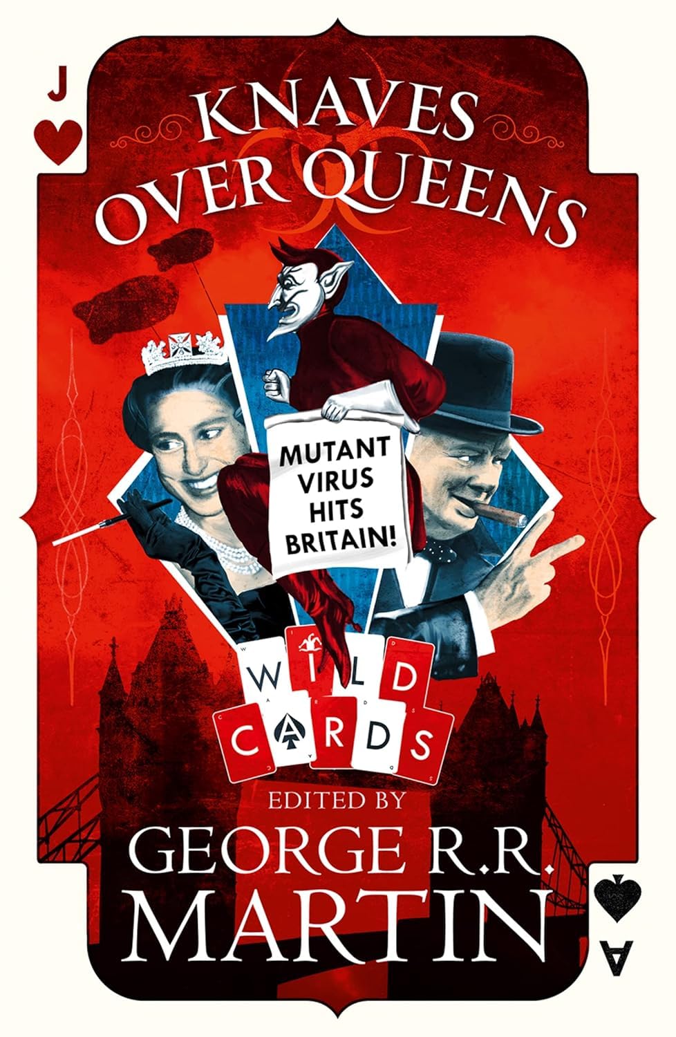 Front cover of Knaves Over Queens, a Wild Cards paperback set in London