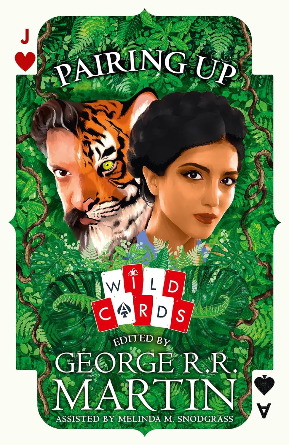 All five Wild Cards paperback books fanned out together showing the full 5-book collection set