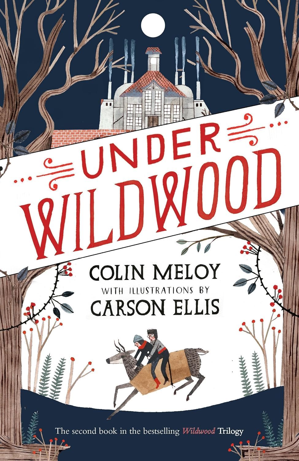 Back cover of the Wildwood Chronicles paperback collection set showing series description and ISBN