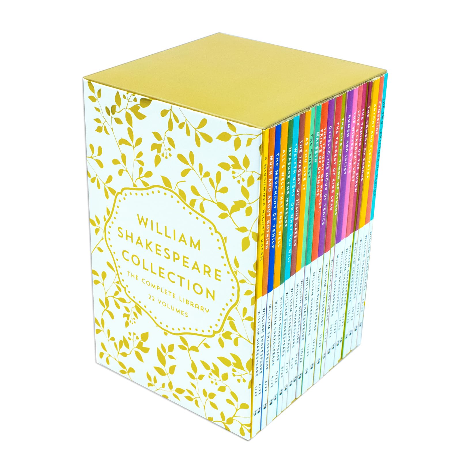 William Shakespeare The Complete Collection 22 Books Set (Paperback) — front cover of the full 22-book Shakespeare paperback set