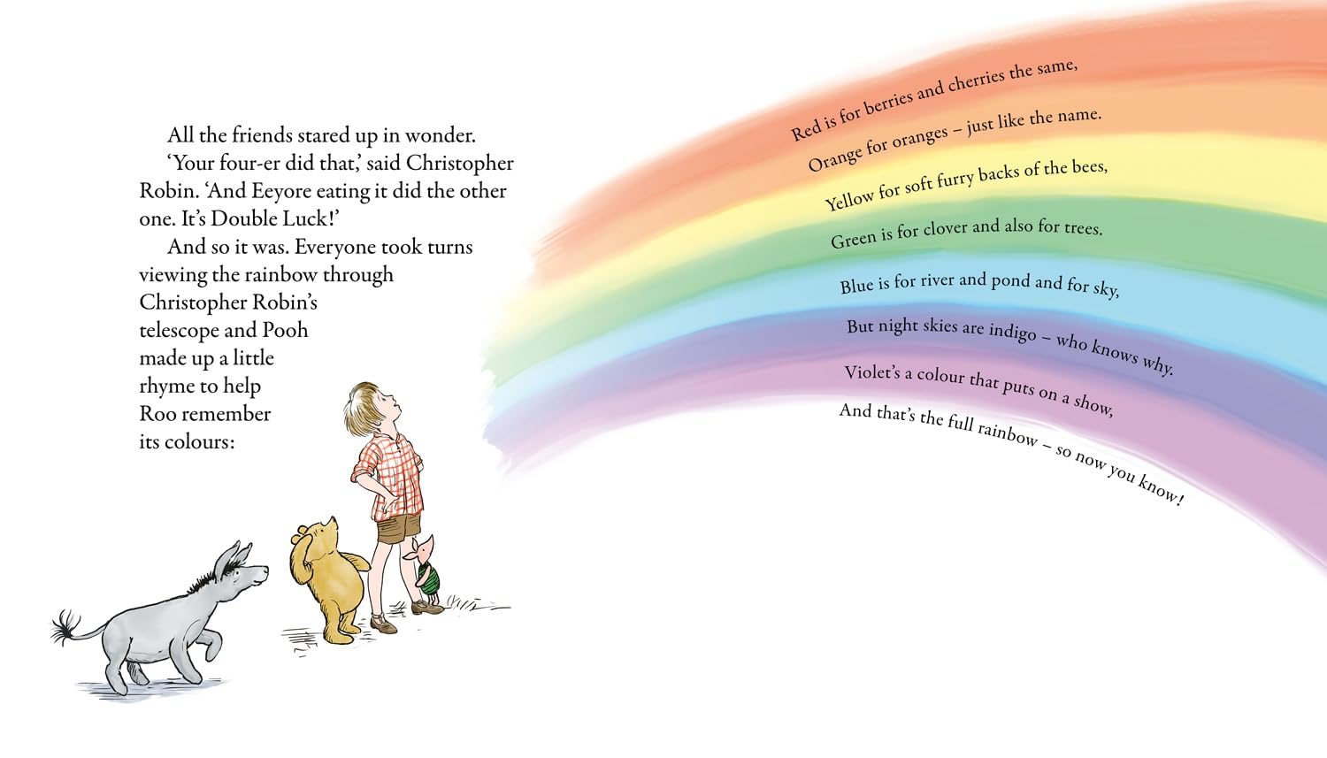 Stack of Winnie-the-Pooh hardback books from the 30 book collection set showing classic illustrated cover art