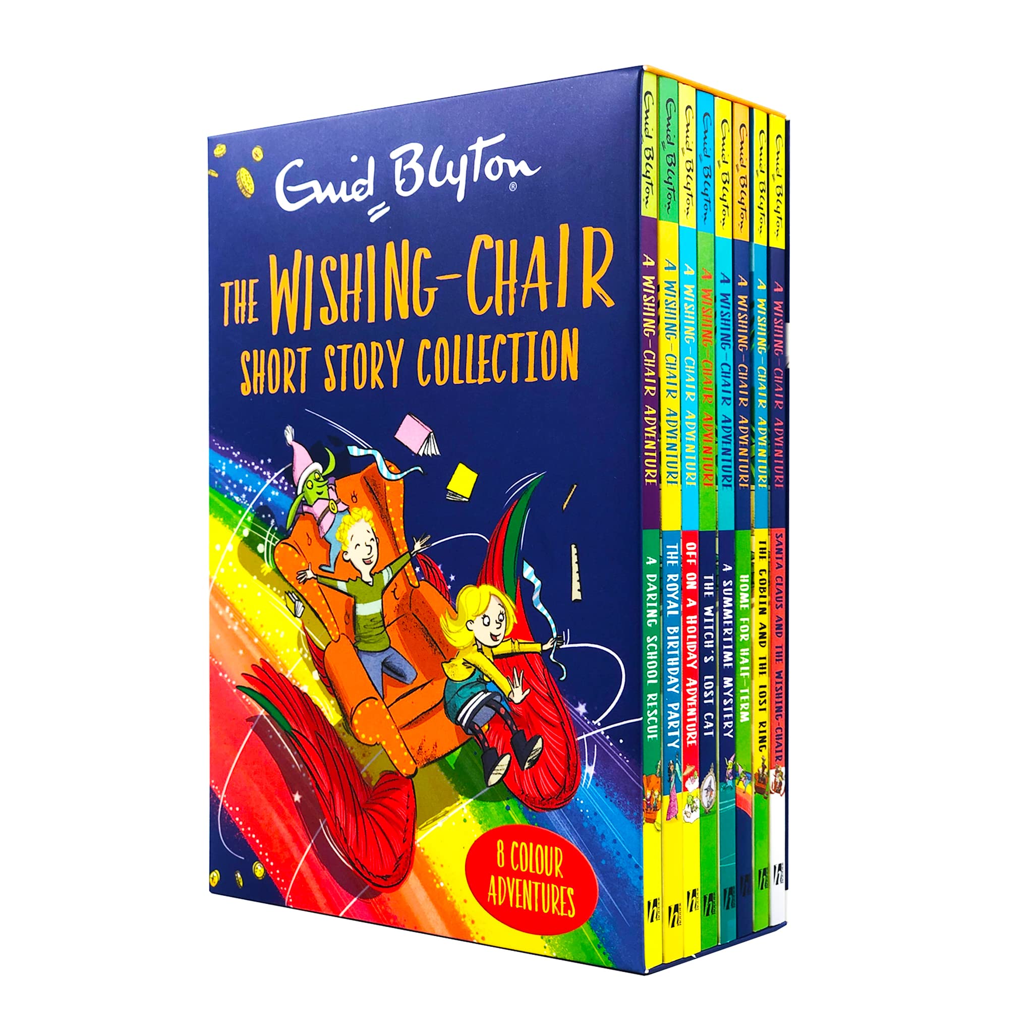 The Wishing-Chair Short Story Collection by Enid Blyton, 8-book paperback set front cover