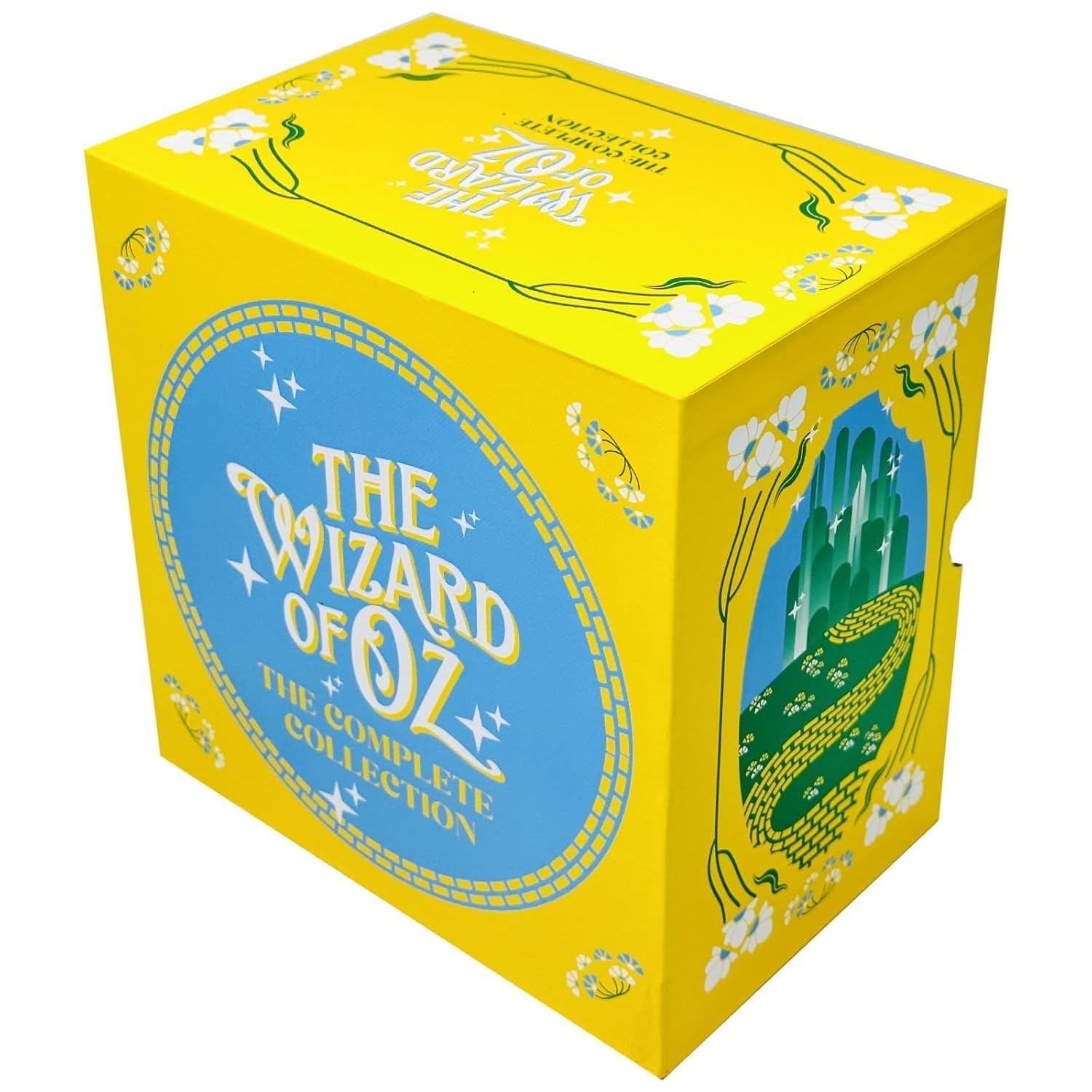 Back cover and synopsis detail of the Wizard of Oz hardcover collection by L. Frank Baum