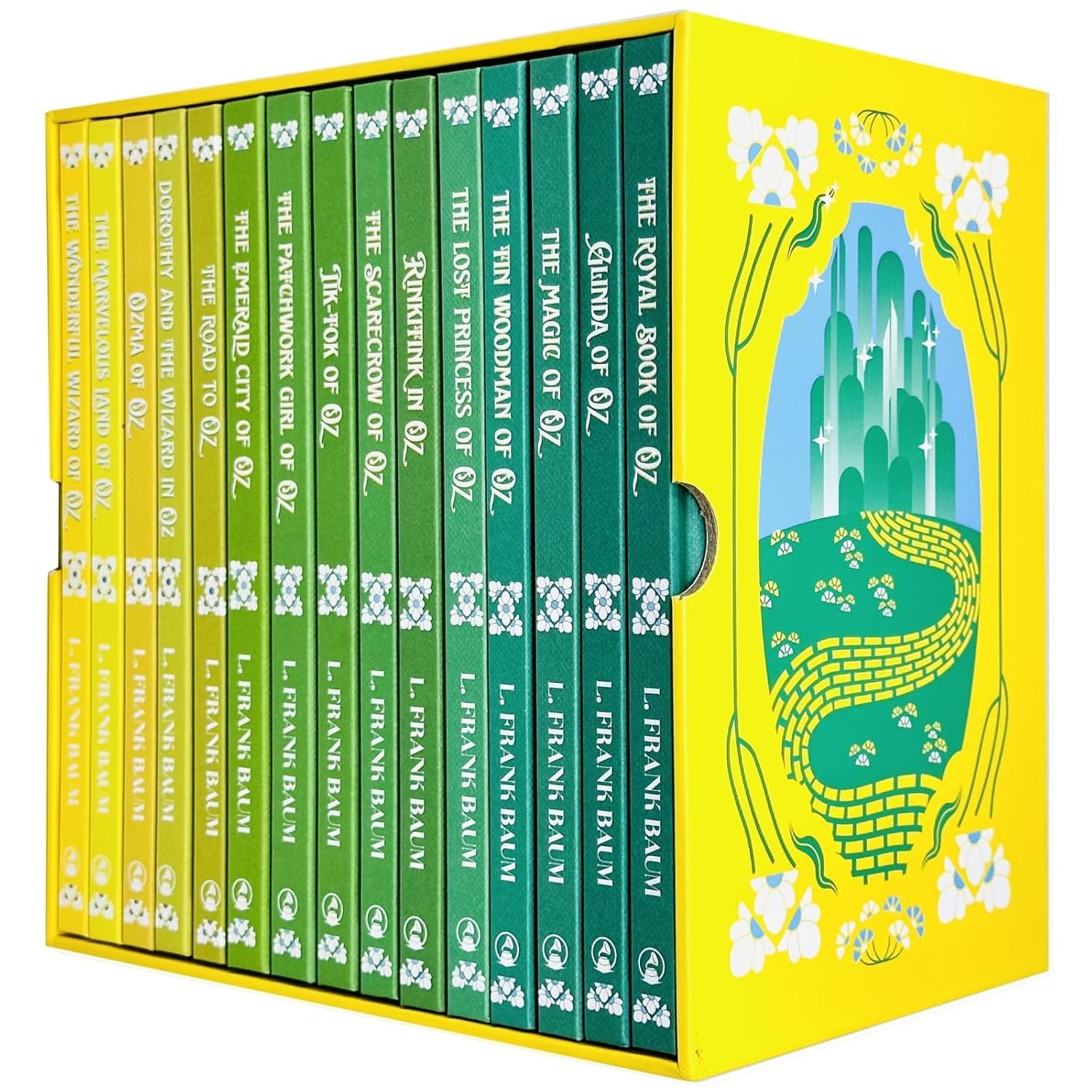 The Wizard of Oz Collection by L. Frank Baum - 15-book hardcover set front cover artwork