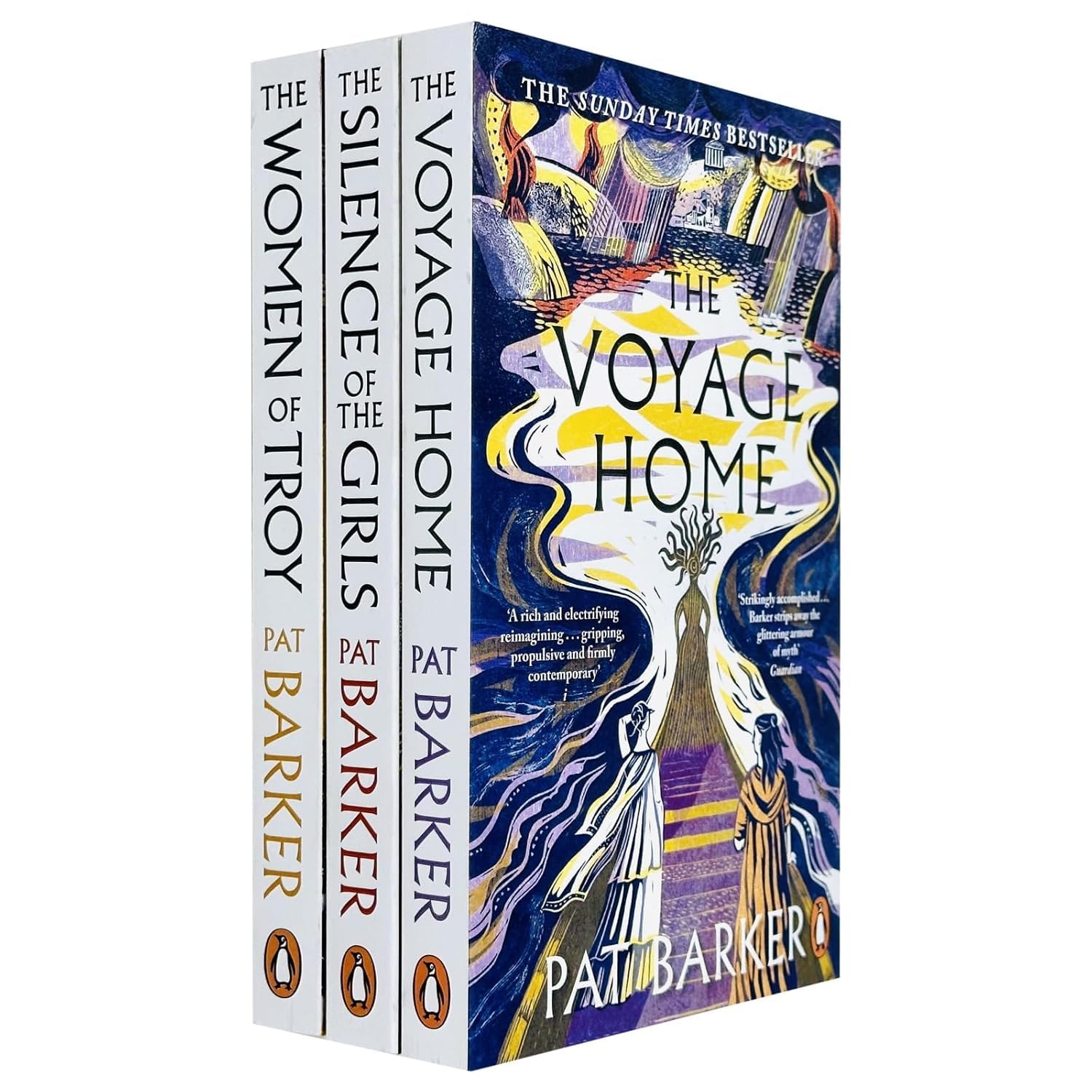 Women of Troy Series by Pat Barker 3 book paperback collection set front covers