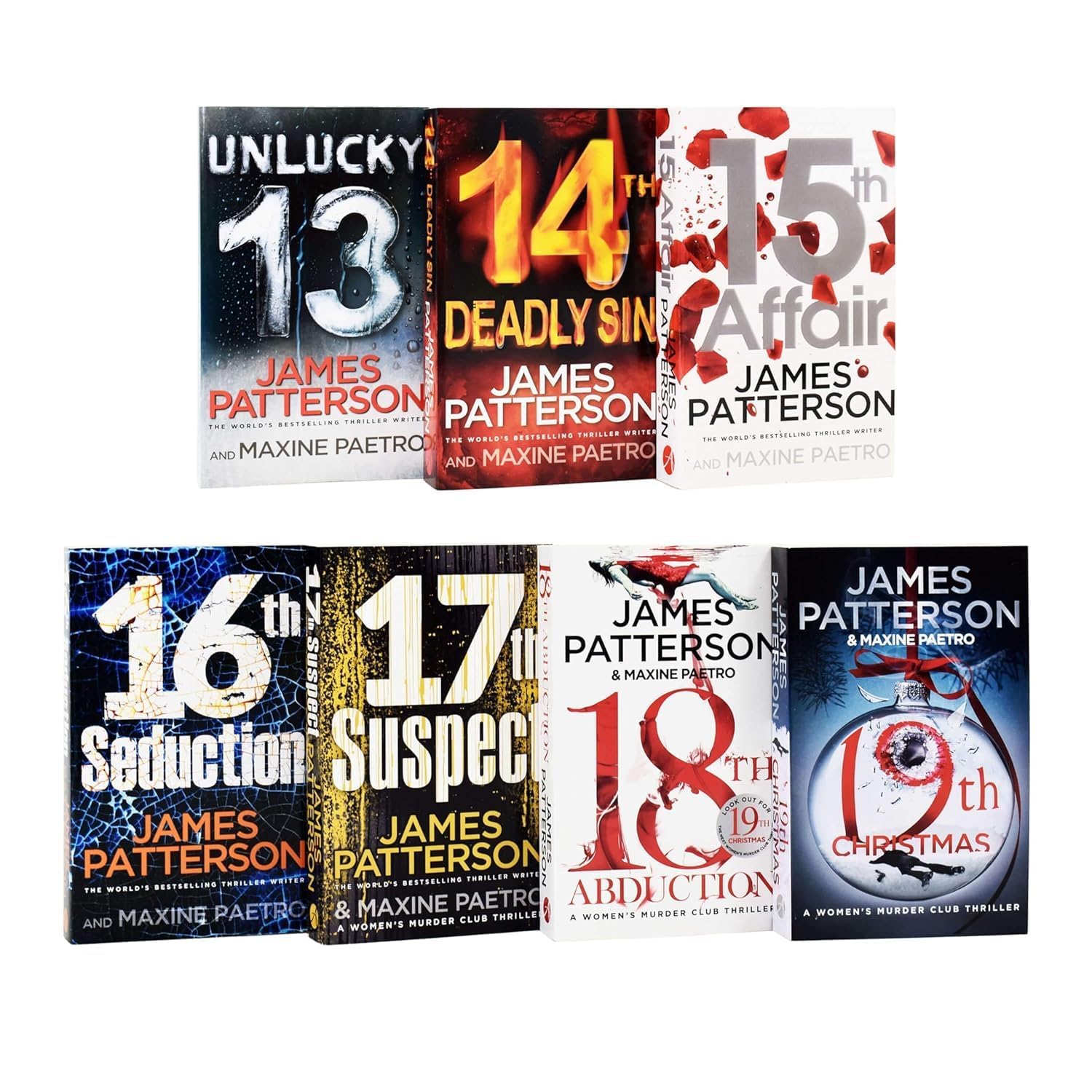 Women's Murder Club 7 Books Collection Set 13-19 by James Patterson - front cover paperback
