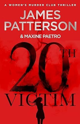 Close-up of 20th Victim and 21st Birthday paperback covers from the Women's Murder Club series by James Patterson.