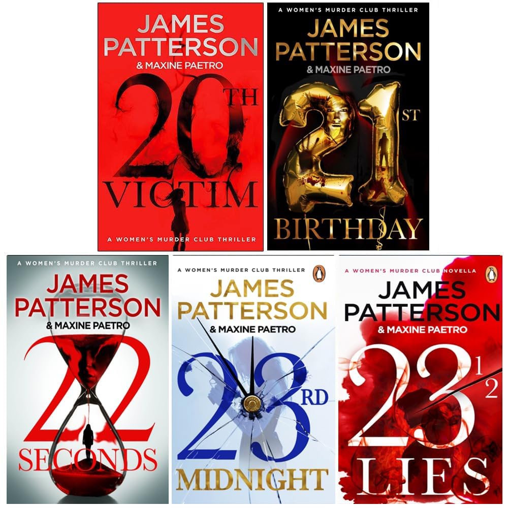 Front cover of the Women's Murder Club 5 Books Collection Set by James Patterson, paperback crime fiction.