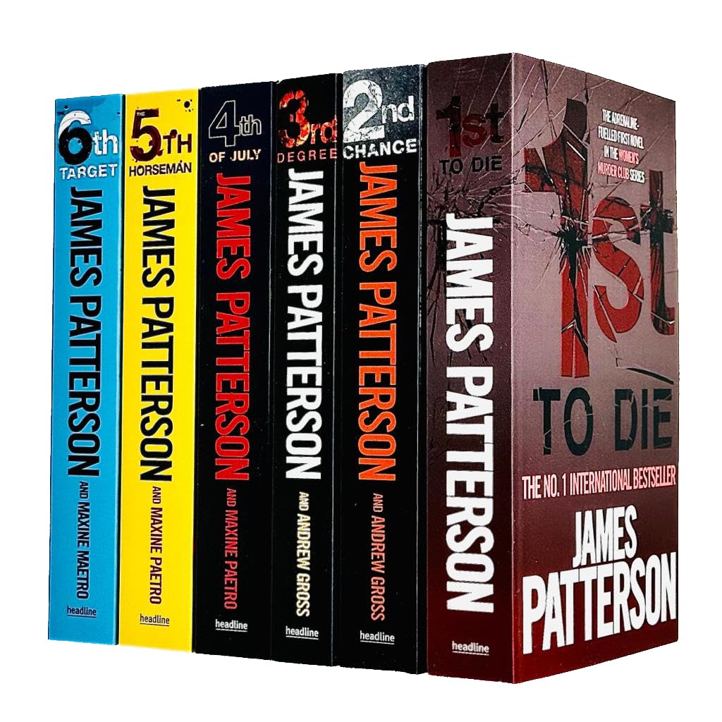 Womens Murder Club 6 Books Collection Set by James Patterson paperback - front cover set image