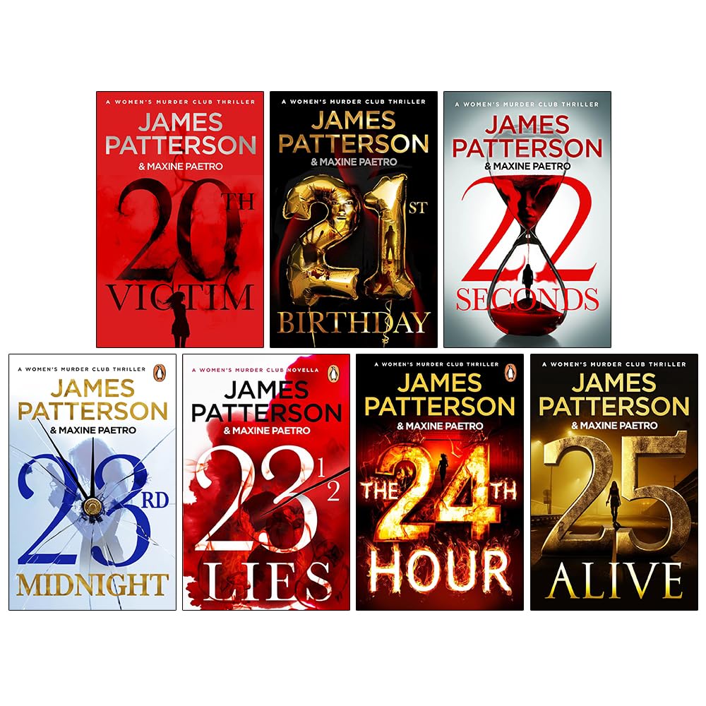 Women's Murder Club 7 Books Collection Set by James Patterson - front cover of the paperback set