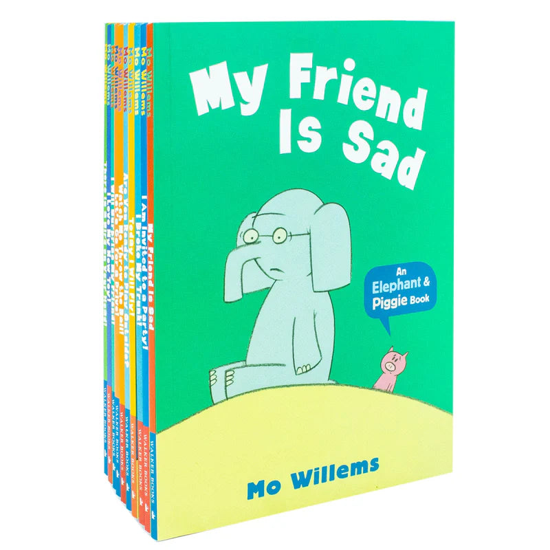 Additional product shot of the Elephant & Piggie 10 books collection box set by Mo Willems
