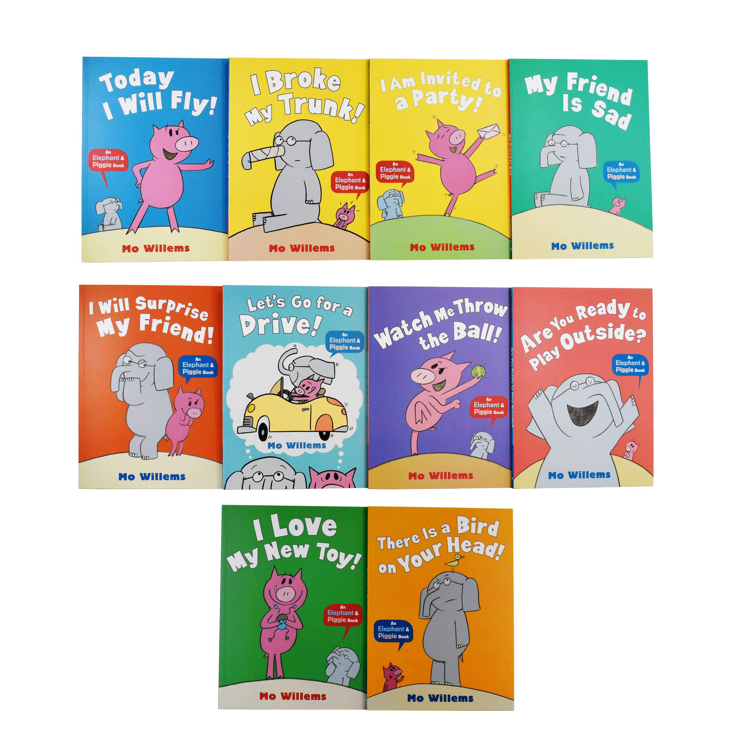 Front of the Wonderful World of Elephant & Piggie box set packaging featuring Gerald and Piggie characters