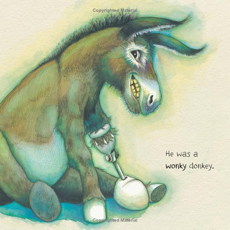 Stacked paperback covers of The Wonky Donkey, The Dinky Donkey, and other titles in the Craig Smith set