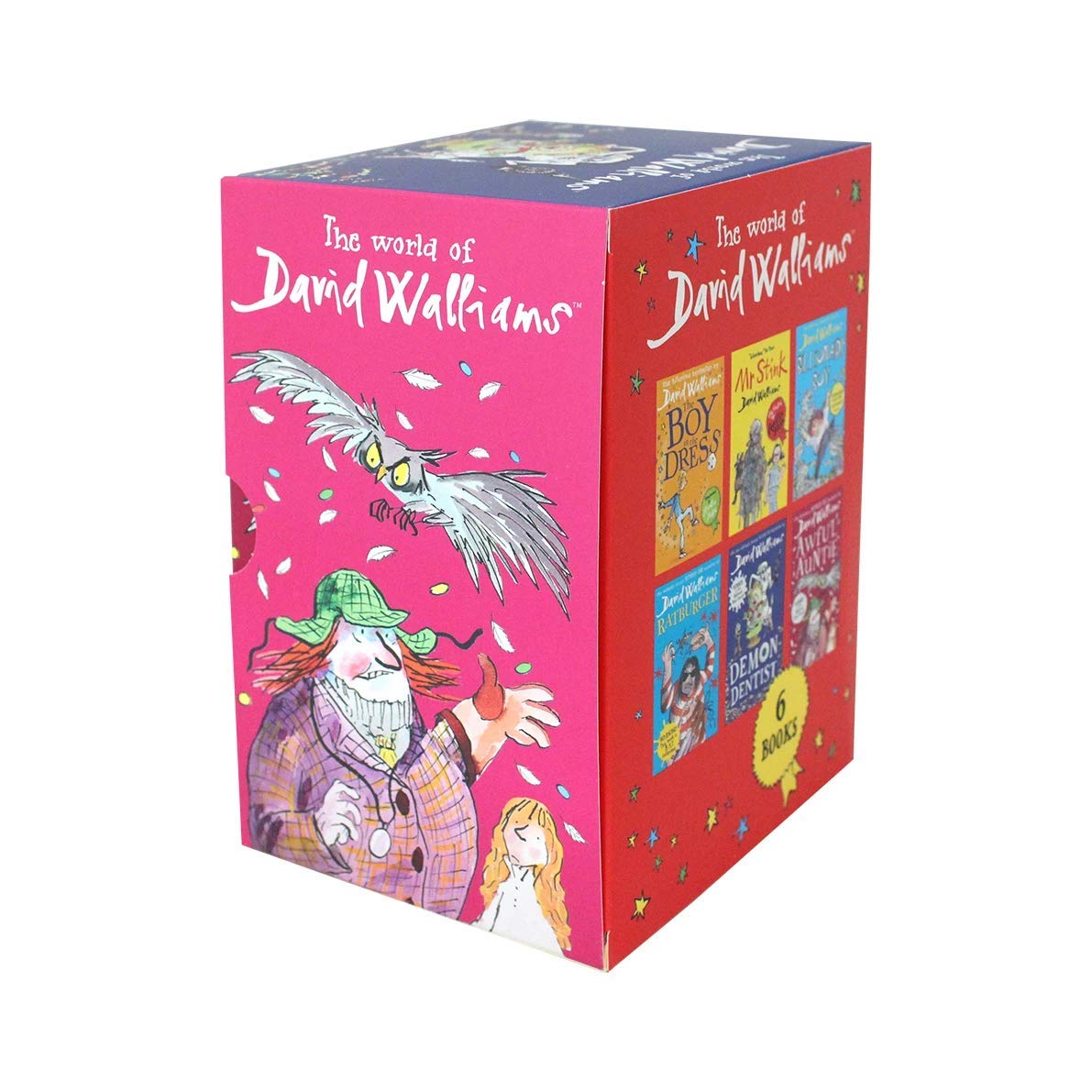 Inside page spread sample from the David Walliams 6 Books Collection Set paperback