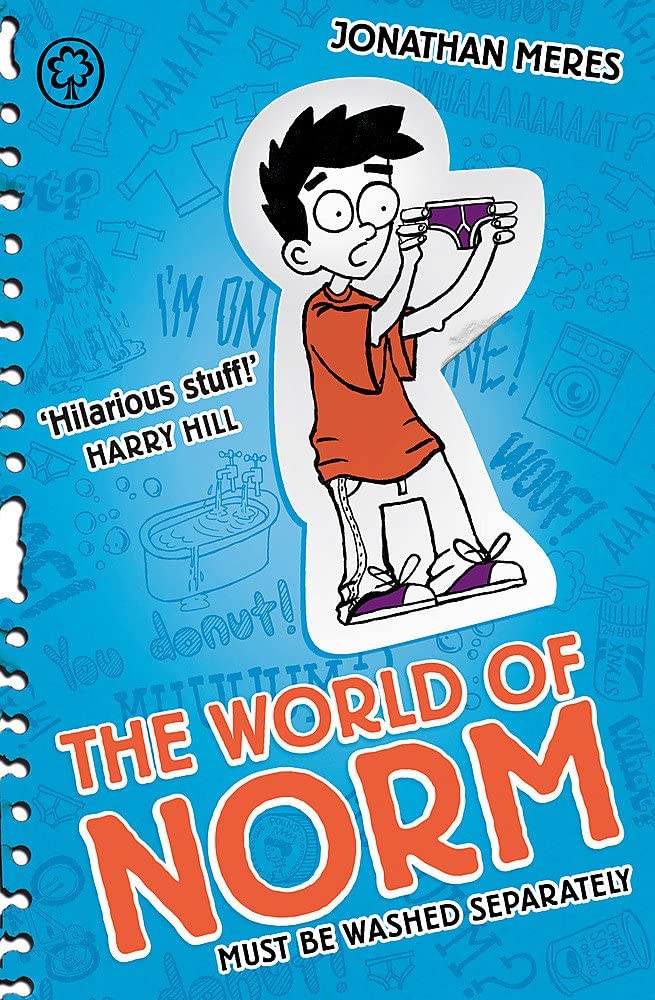 The World of Norm collection - inside page spread showing chapter illustrations and text