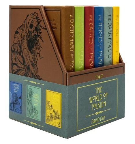 World of Tolkien 6 Books Collection Box Set by David Day - front cover of the paperback box set