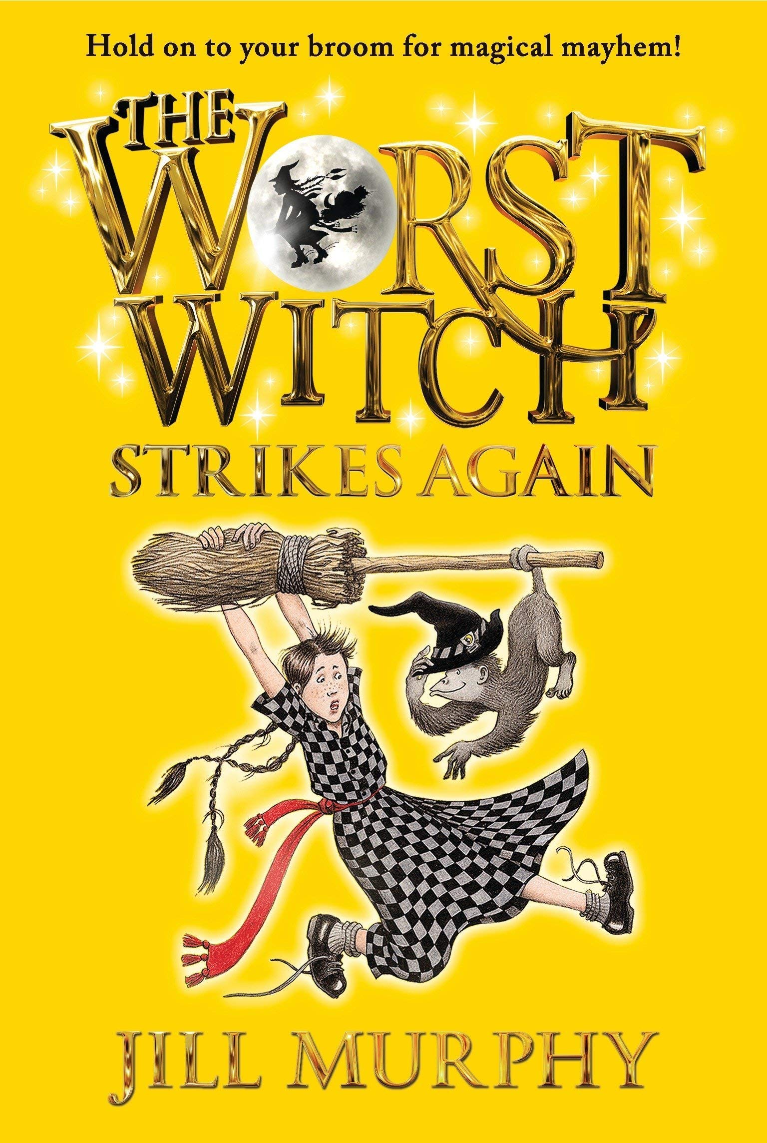 The Worst Witch and The Worst Witch Strikes Again paperback covers by Jill Murphy