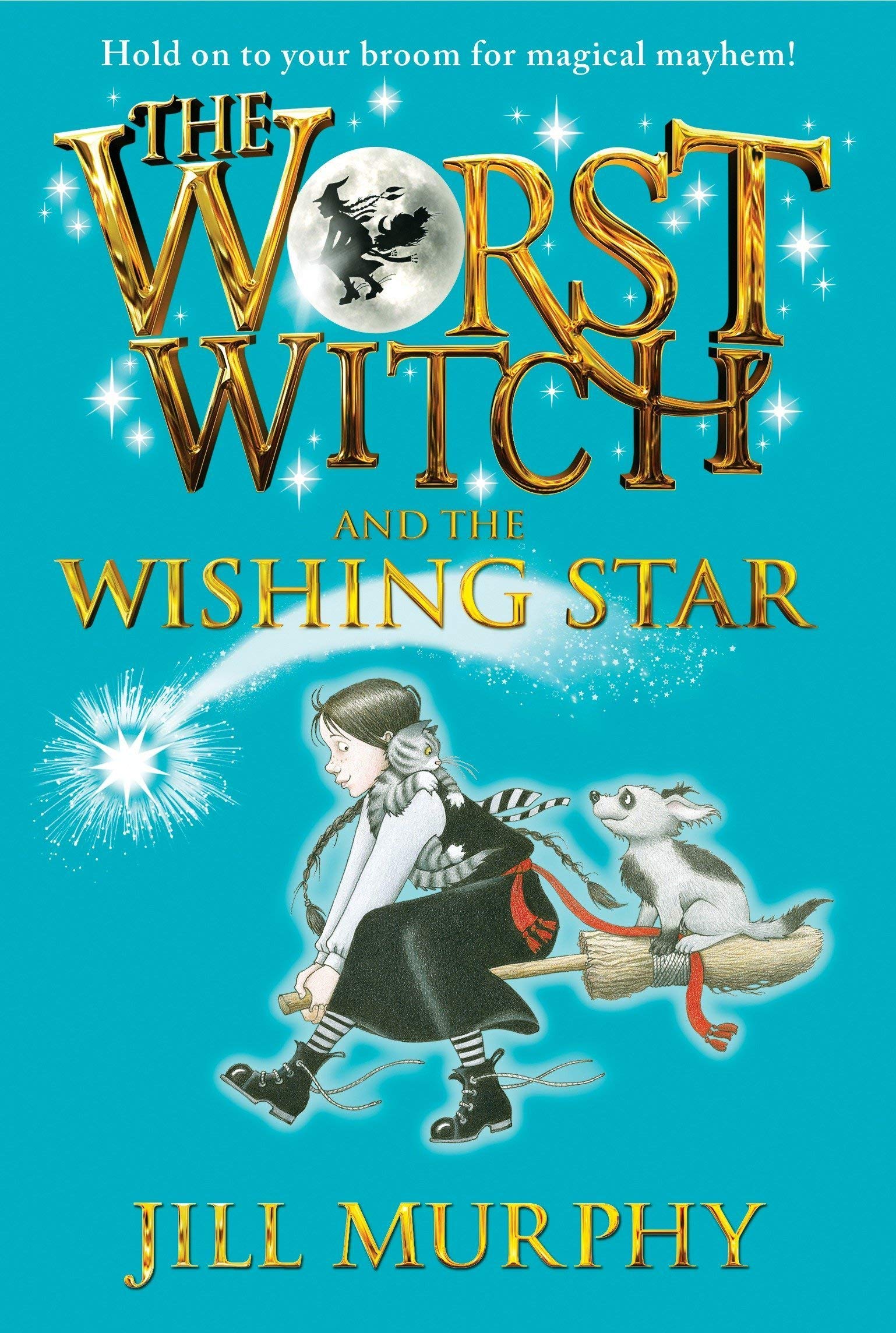 The Worst Witch Collection 7 book paperback set stacked showing spines and slipcase