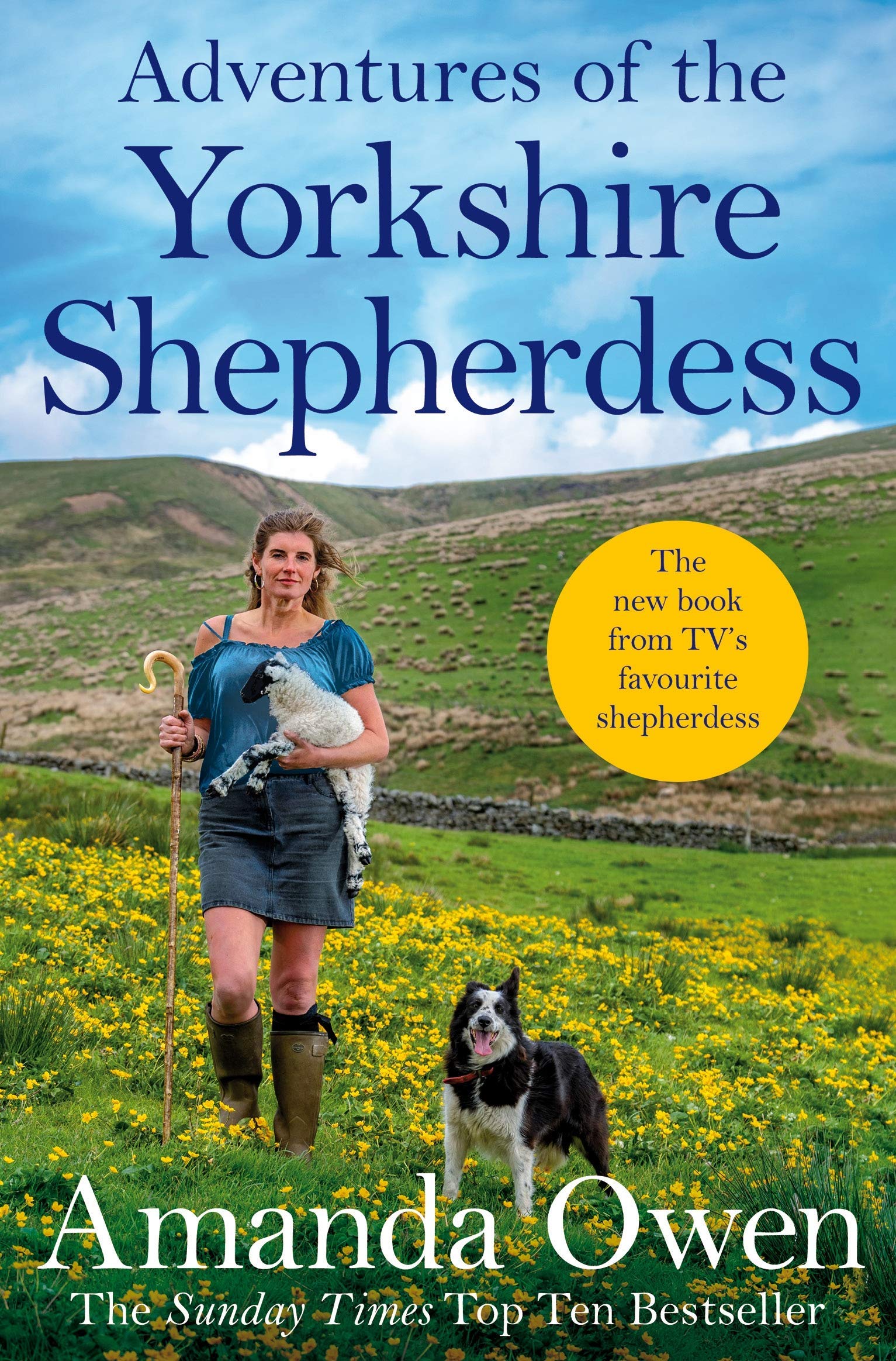 The Yorkshire Shepherdess 3 Books Collection Set by Amanda Owen - all three paperbacks fanned out together