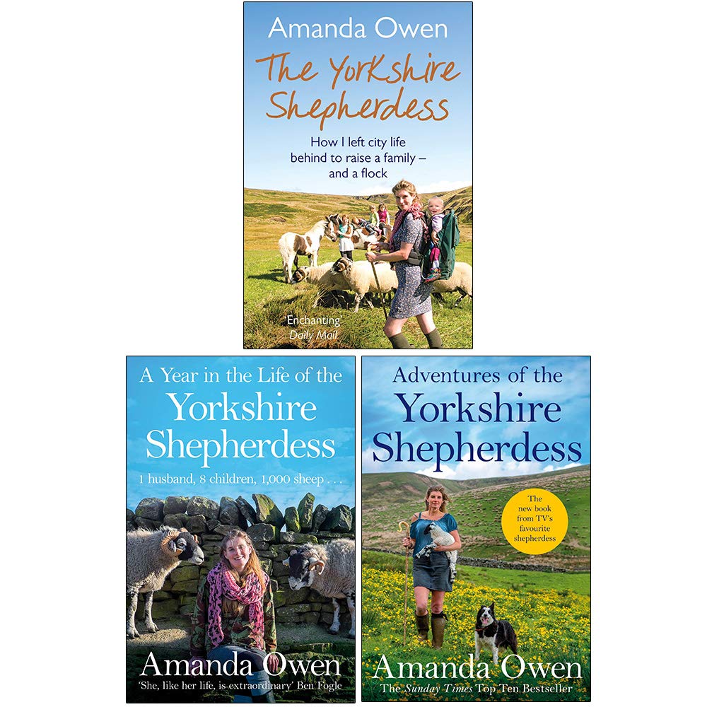 The Yorkshire Shepherdess 3 Books Collection Set by Amanda Owen - front cover, paperback